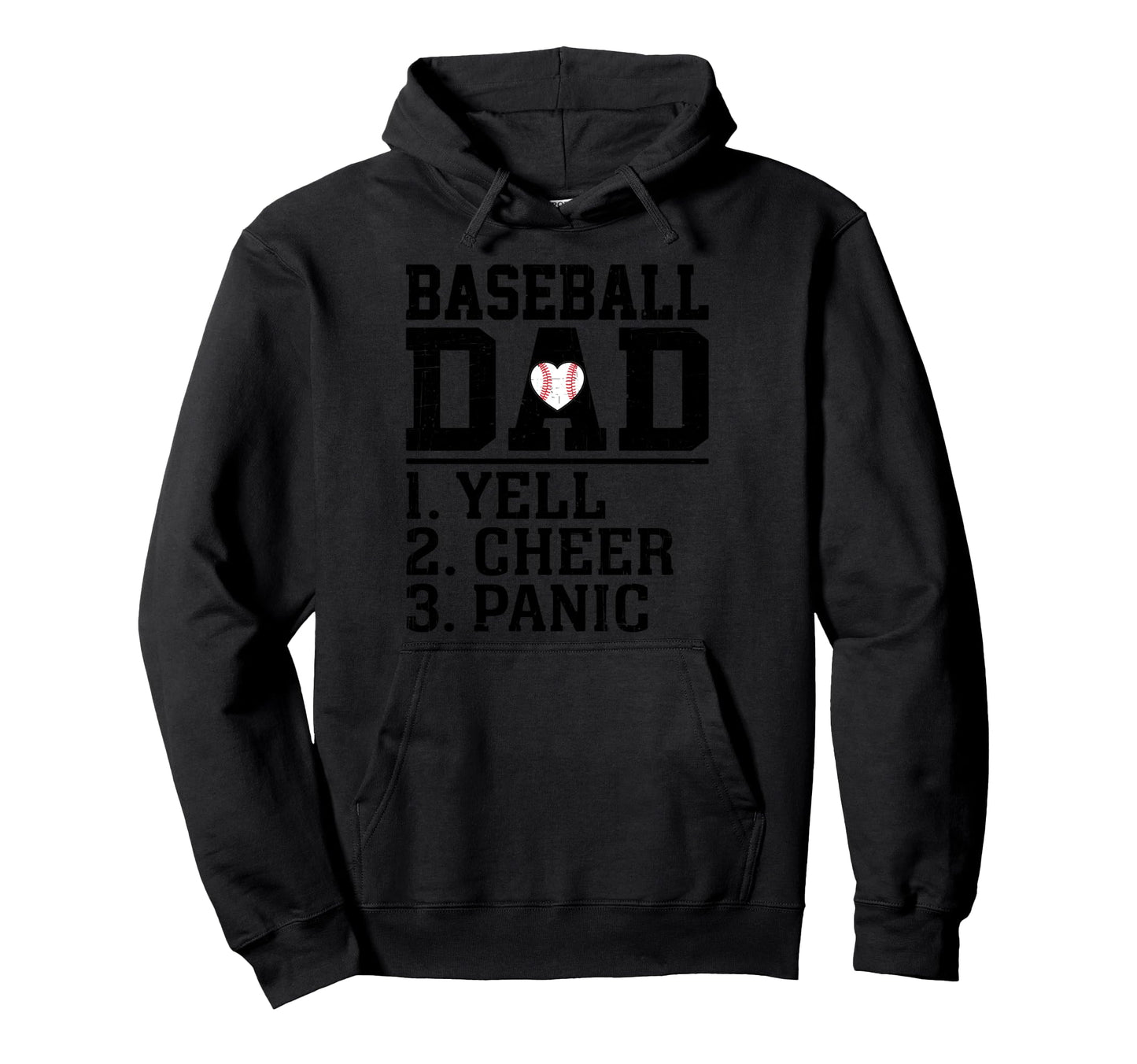 Baseball Dad Parent Player Family Sports Hoodie - Unique Graphic Unisex - T-Shirt, Sweatshirt, Hoodie