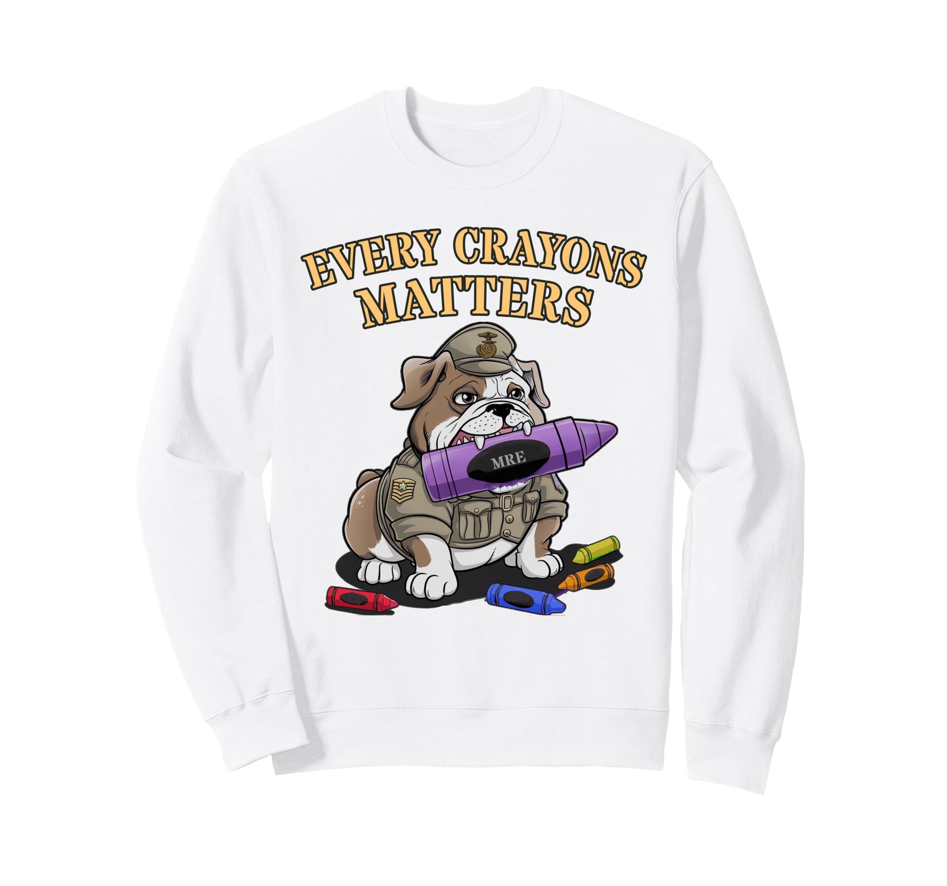 Funny Every Crayons Matters Soldier Sweatshirt - Novelty Apparel Men Women - T-Shirt, Sweatshirt, Hoodie
