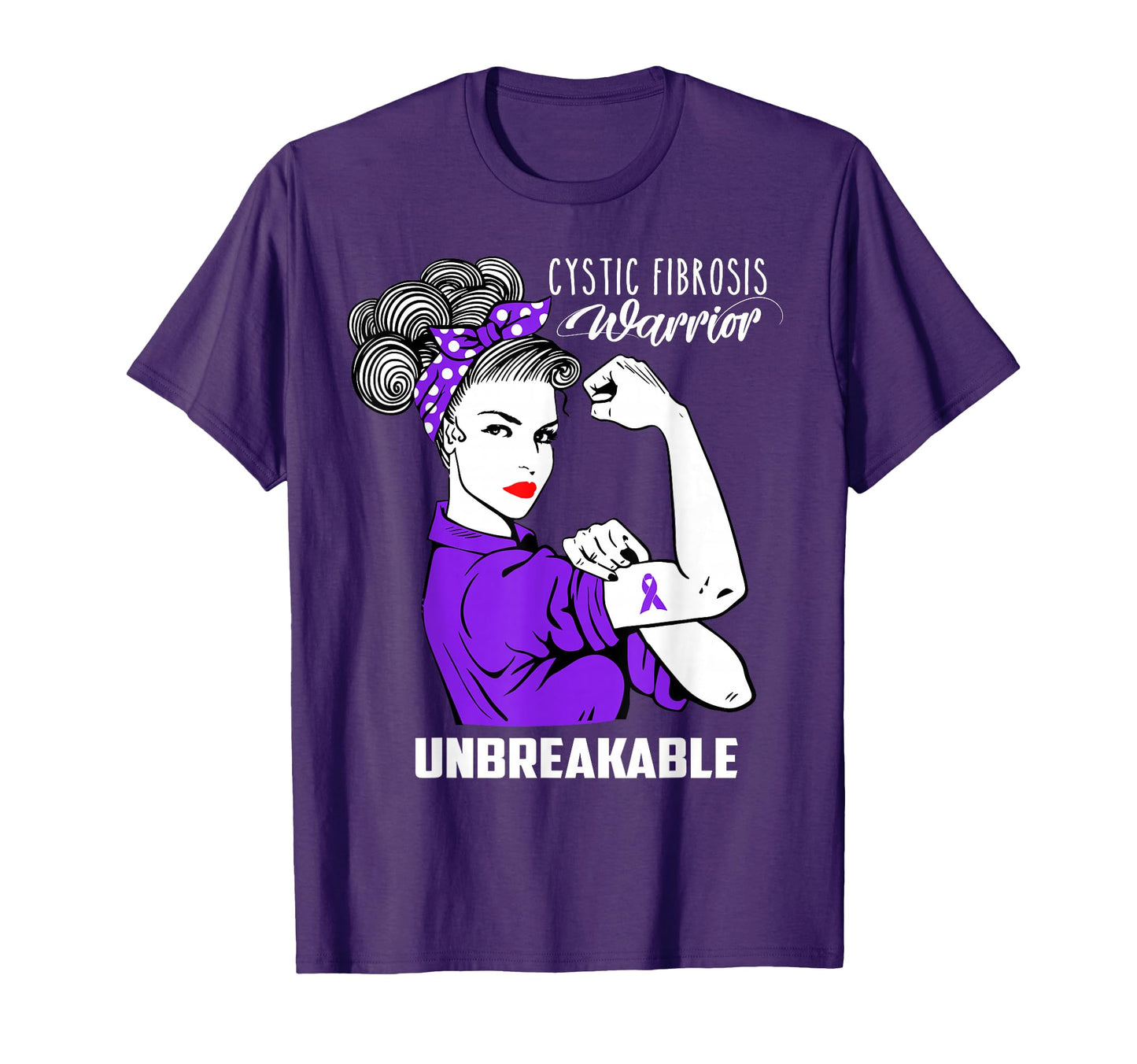 Cystic Fibrosis Warrior Unbreakable T-Shirt - Trendy Graphic for Adults - T-Shirt, Sweatshirt, Hoodie