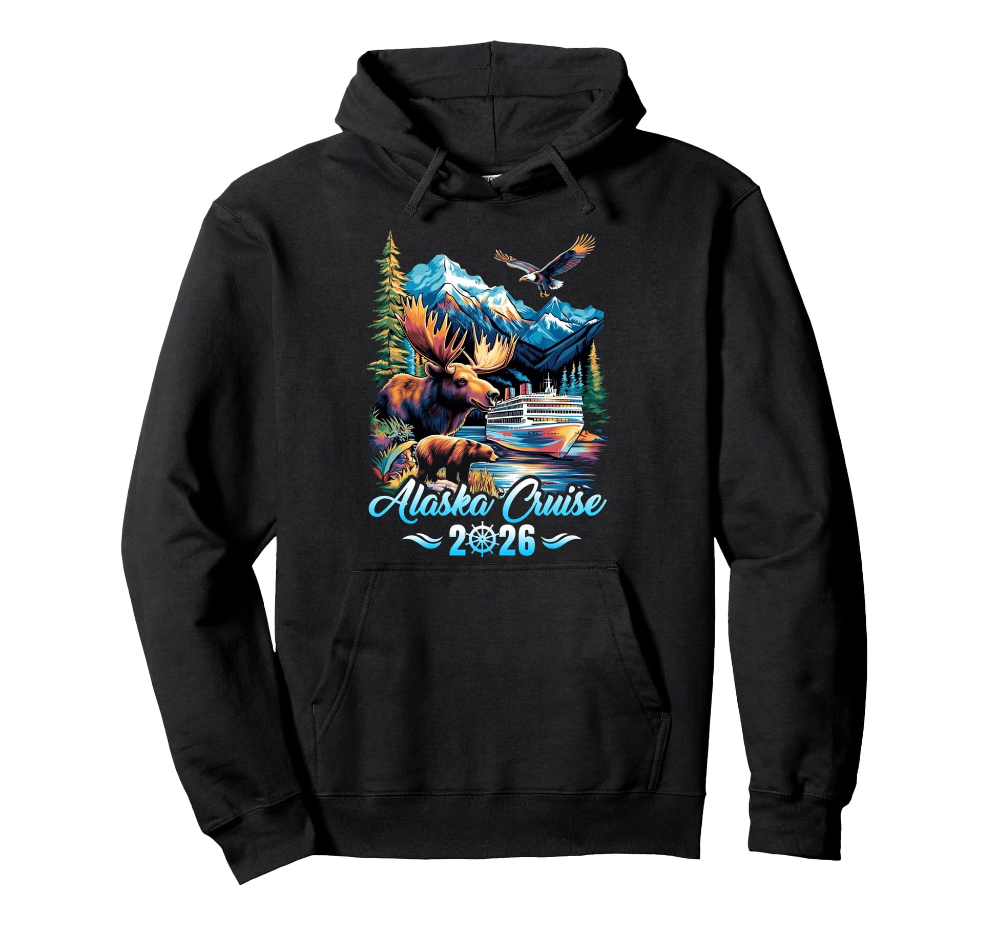 Alaska Cruise 2026 Matching Family Friends Hoodie - Unique Graphic Unisex - T-Shirt, Sweatshirt, Hoodie