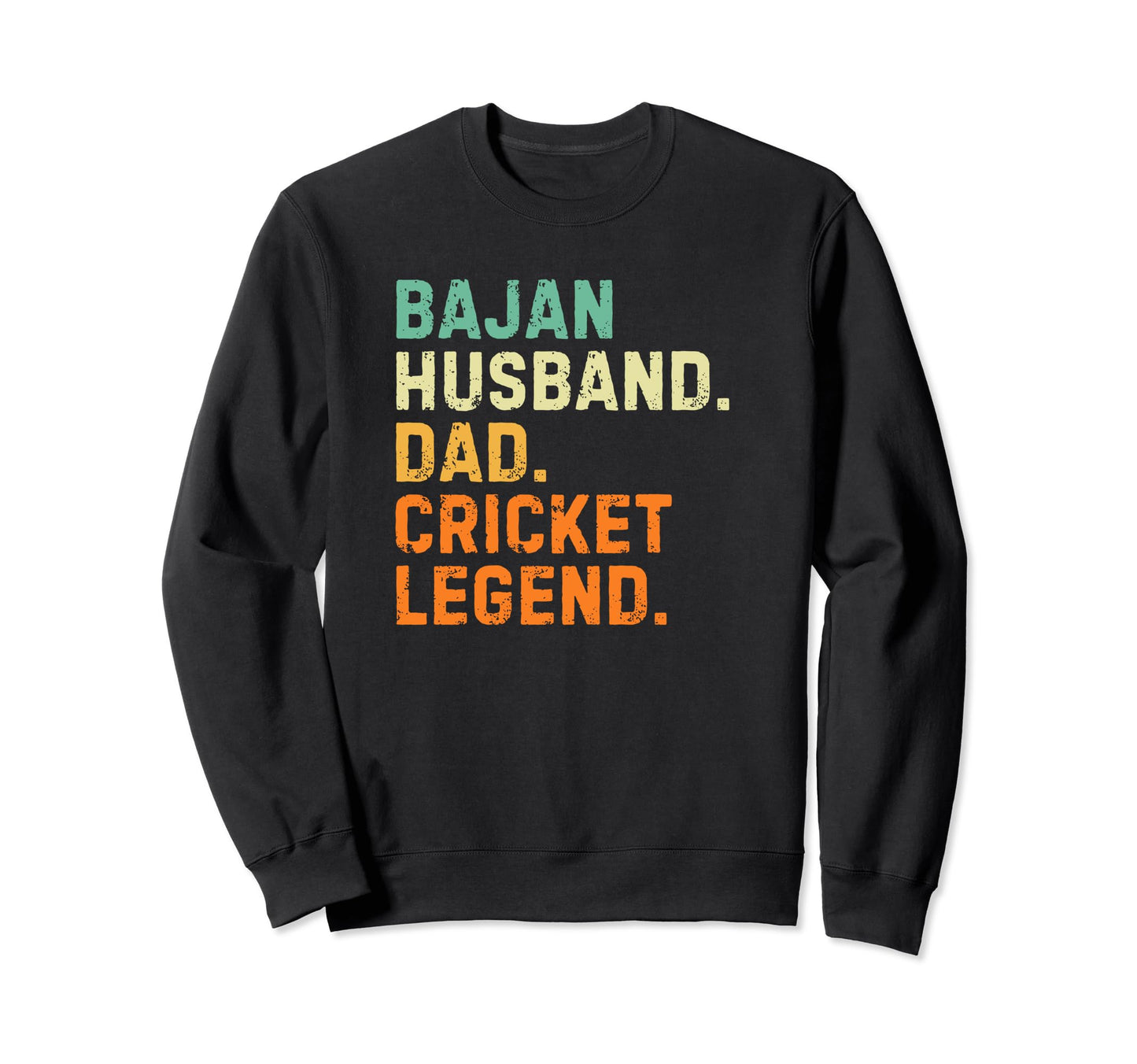 Bajan Husband Dad Cricket Legend Sweatshirt - Custom Art Print for Adults - T-Shirt, Sweatshirt, Hoodie