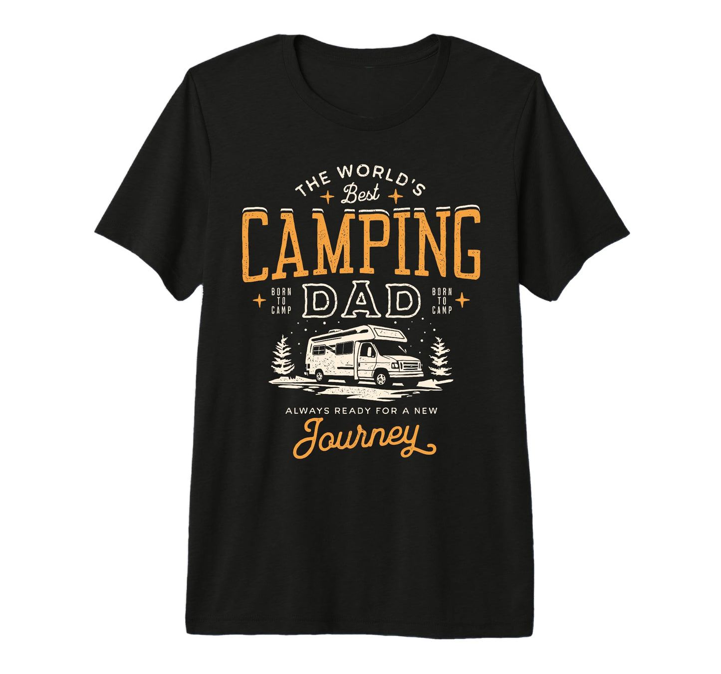 Camping Dad Gift Father Tri Blend T-Shirt - Graphic Print for Adults - T-Shirt, Sweatshirt, Hoodie