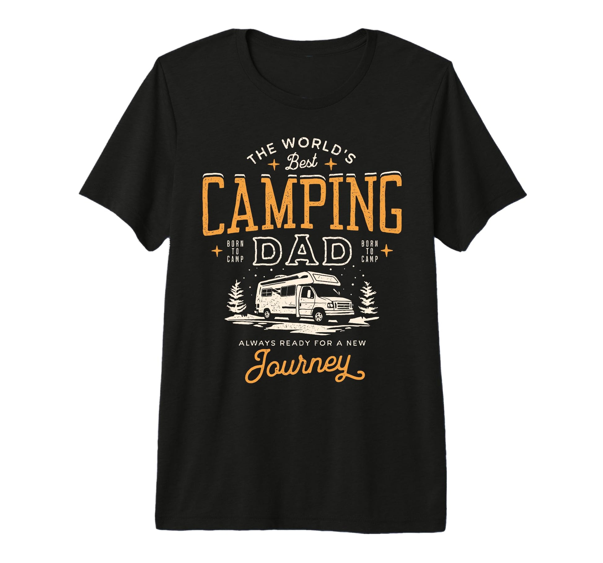 Camping Dad Gift Father Tri Blend T-Shirt - Graphic Print for Adults - T-Shirt, Sweatshirt, Hoodie