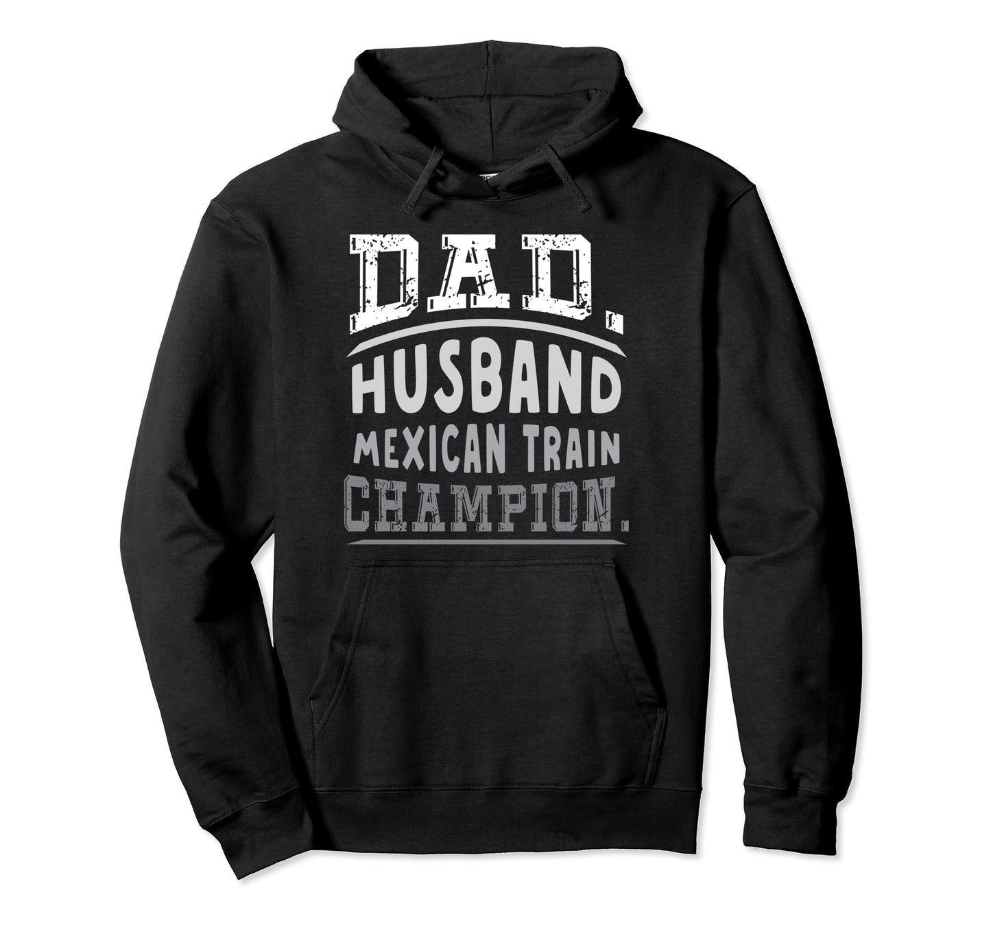 Dad Husband Mexican Train Domino Player Hoodie - Trendy Graphic Men Women - T-Shirt, Sweatshirt, Hoodie