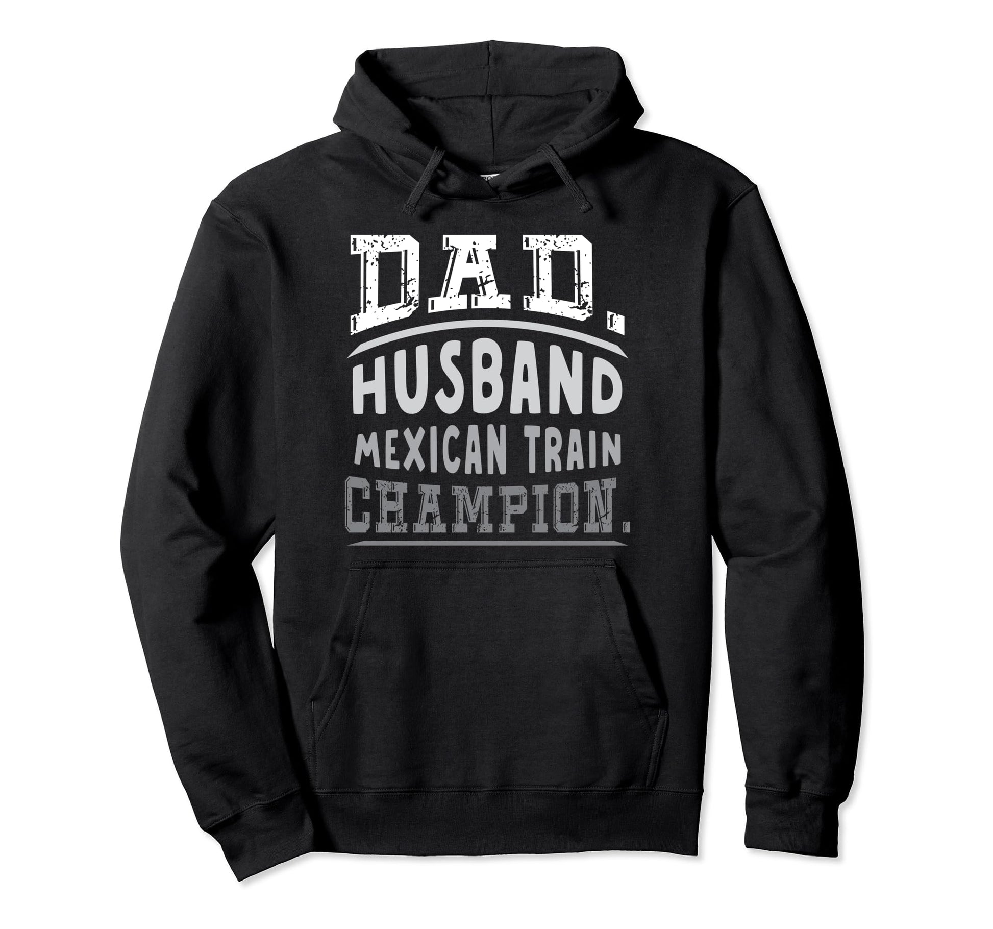 Dad Husband Mexican Train Domino Player Hoodie - Trendy Graphic Men Women - T-Shirt, Sweatshirt, Hoodie