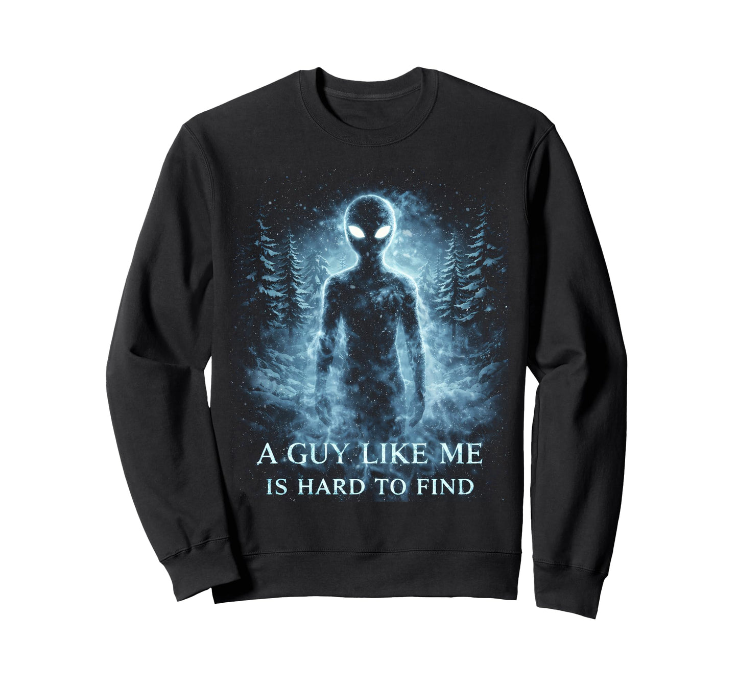 Funny Alien Sunset Forest Sci Fi Sweatshirt - Novelty Apparel for Adults - T-Shirt, Sweatshirt, Hoodie