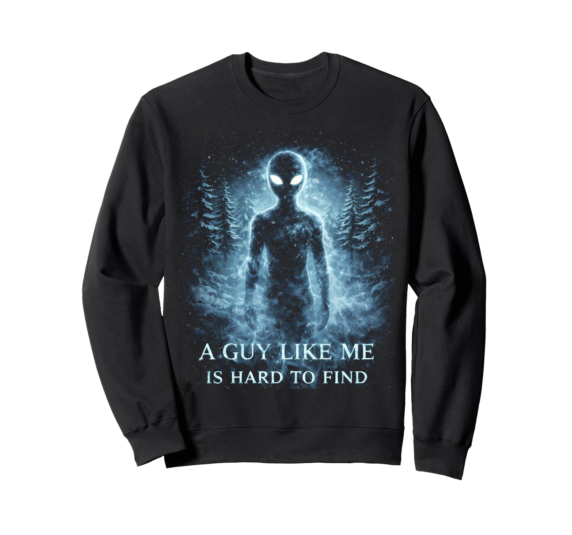 Funny Alien Sunset Forest Sci Fi Sweatshirt - Novelty Apparel for Adults - T-Shirt, Sweatshirt, Hoodie