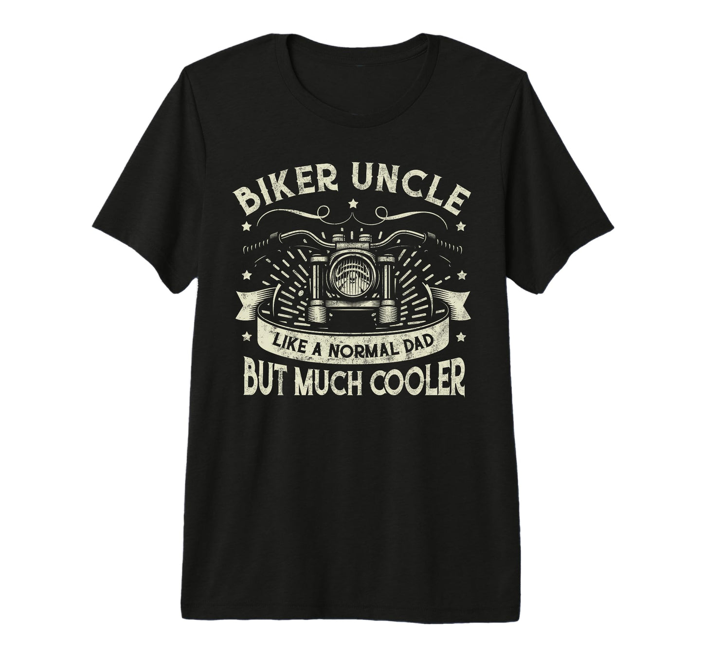 Biker Uncle Like Normal Dad T-Shirt - Minimalist Print for Adults - T-Shirt, Sweatshirt, Hoodie