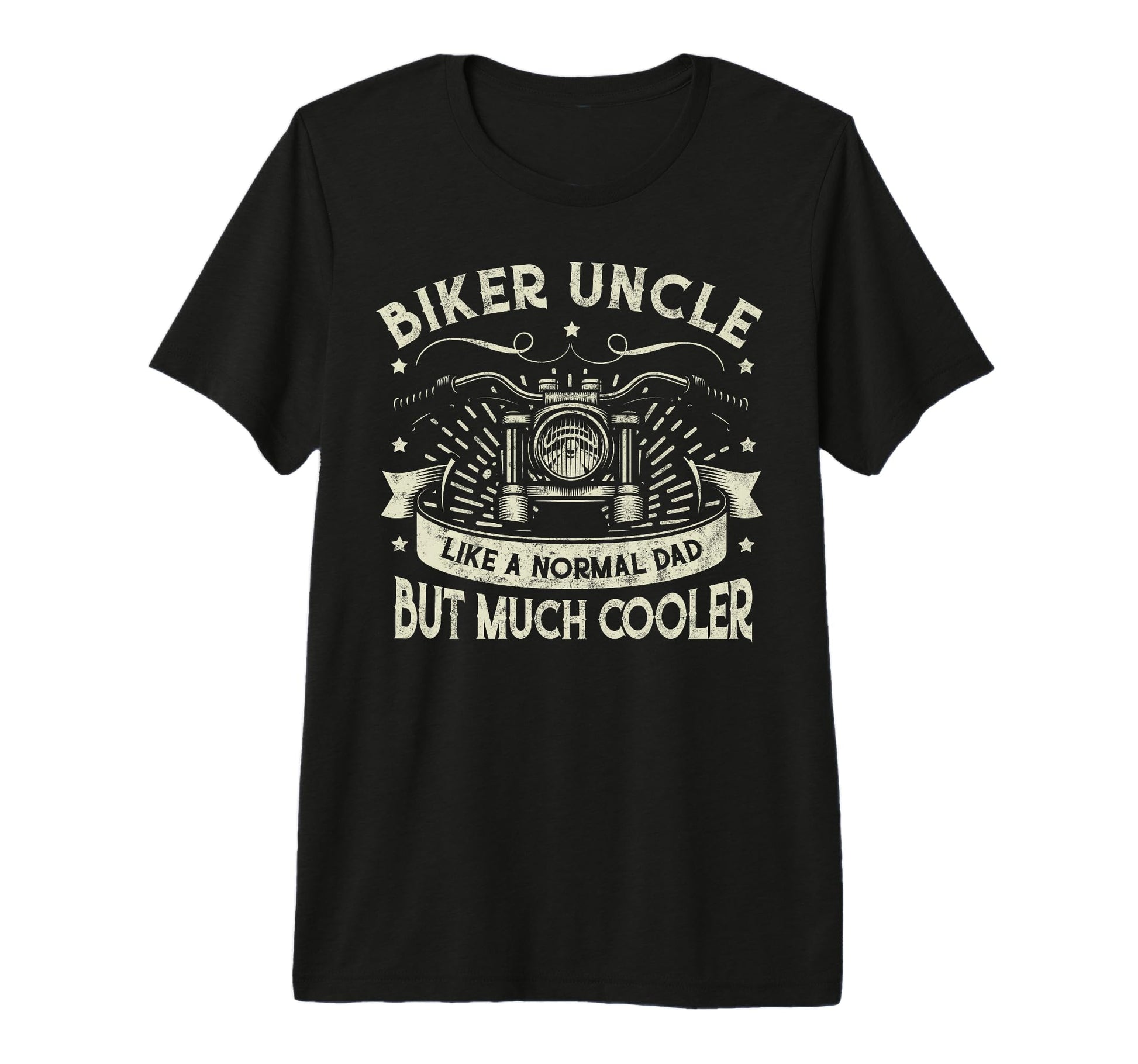 Biker Uncle Like Normal Dad T-Shirt - Minimalist Print for Adults - T-Shirt, Sweatshirt, Hoodie