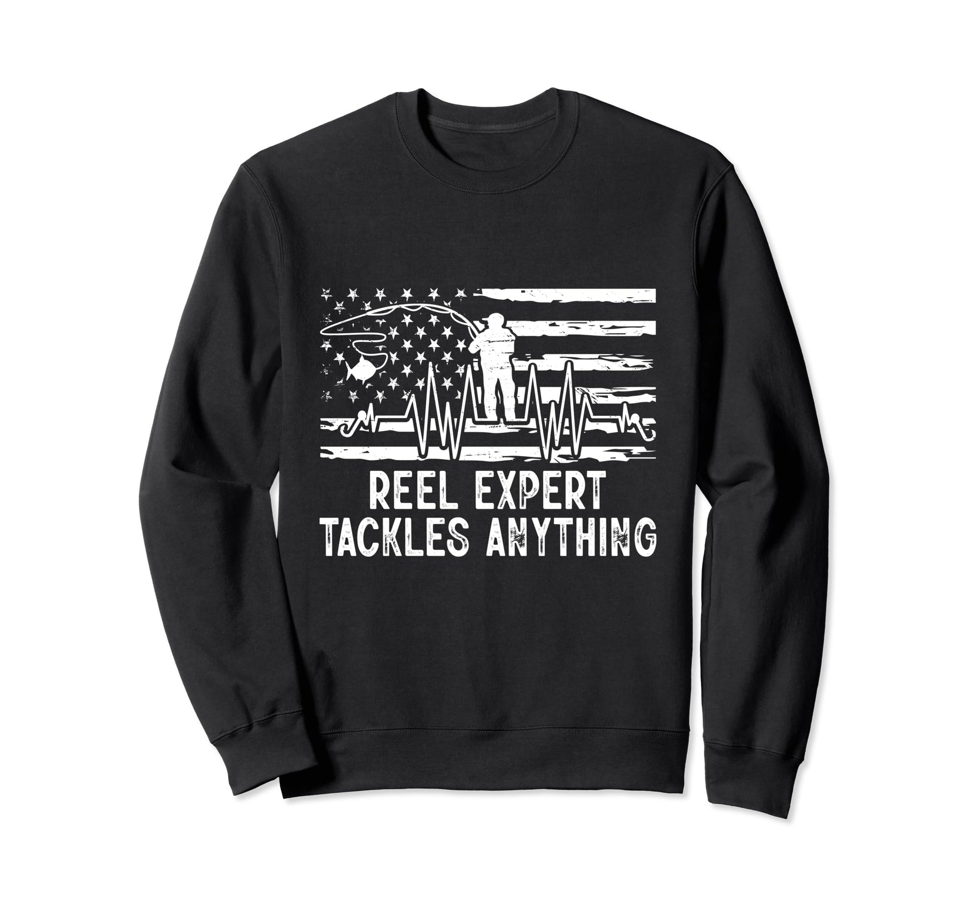 Reel Expert Tackles Anything Fishing Sweatshirt - Streetwear Style Unisex - T-Shirt, Sweatshirt, Hoodie