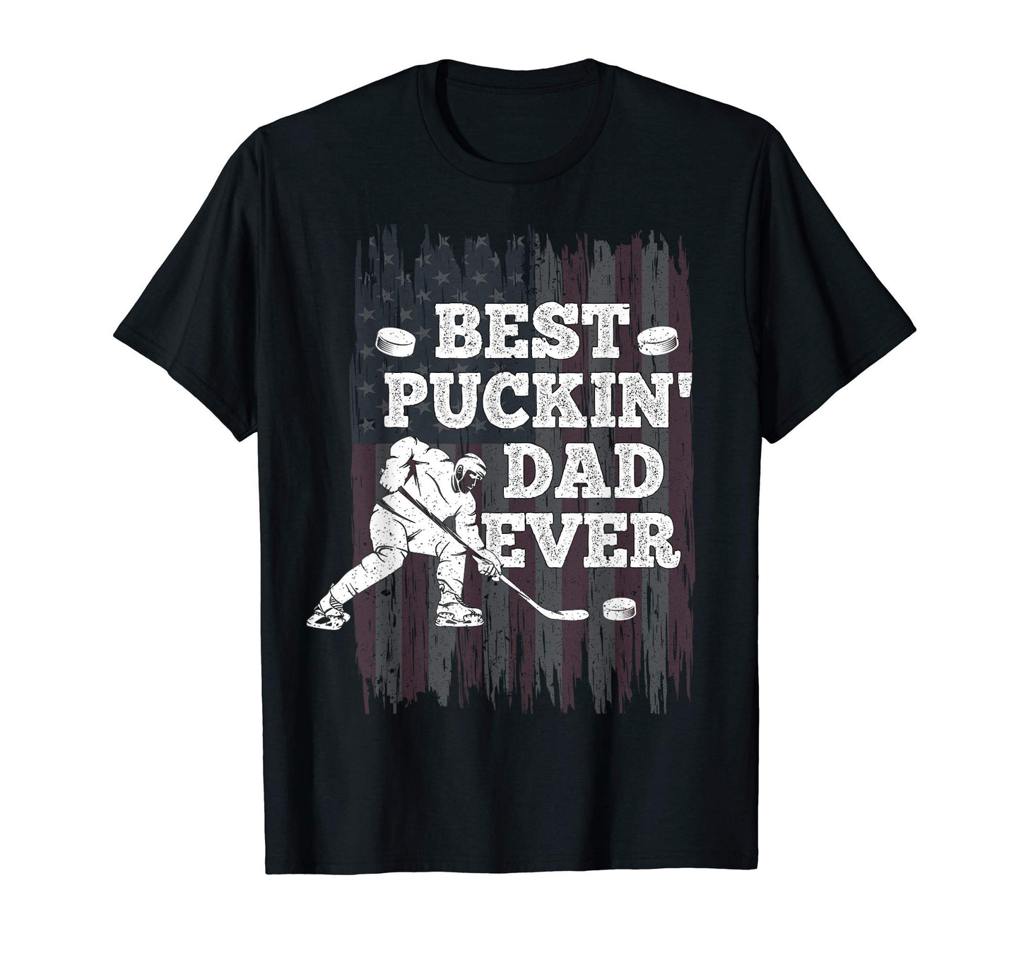 Best Puckin Dad Ever American Flag T-Shirt - Custom Art Print Unisex - T-Shirt, Sweatshirt, Hoodie
