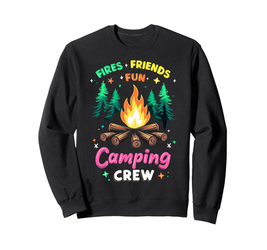 Camping Crew Group Matching Funny Sweatshirt - Fun Novelty Design Unisex - T-Shirt, Sweatshirt, Hoodie