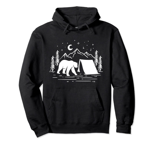Bear Wildlife Nature Grizzly Barbecue Hoodie - Unique Graphic for Adults - T-Shirt, Sweatshirt, Hoodie