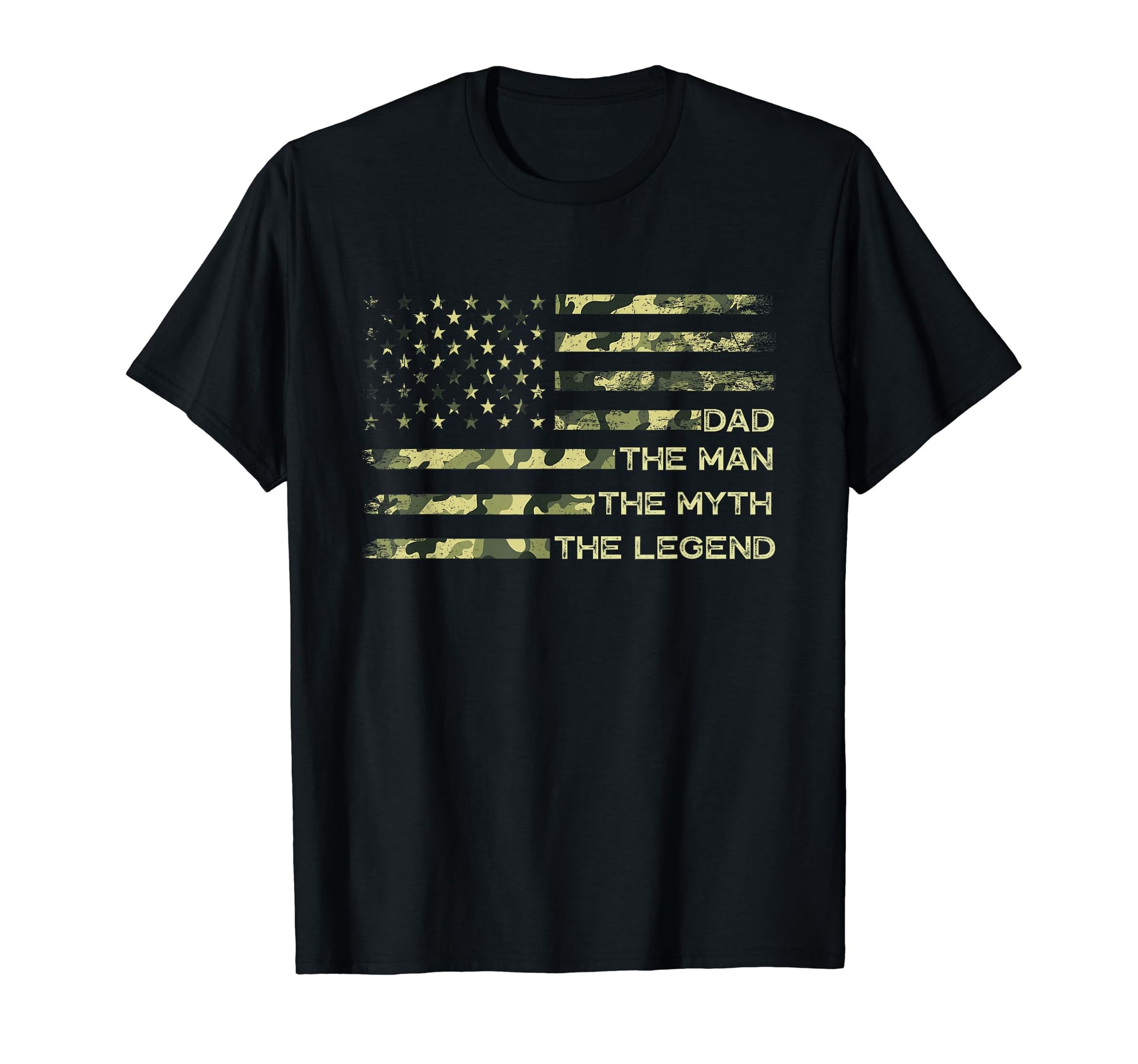 Dad Myth Legend Fathers Day Camo Us T-Shirt - Minimalist Print Men Women - T-Shirt, Sweatshirt, Hoodie