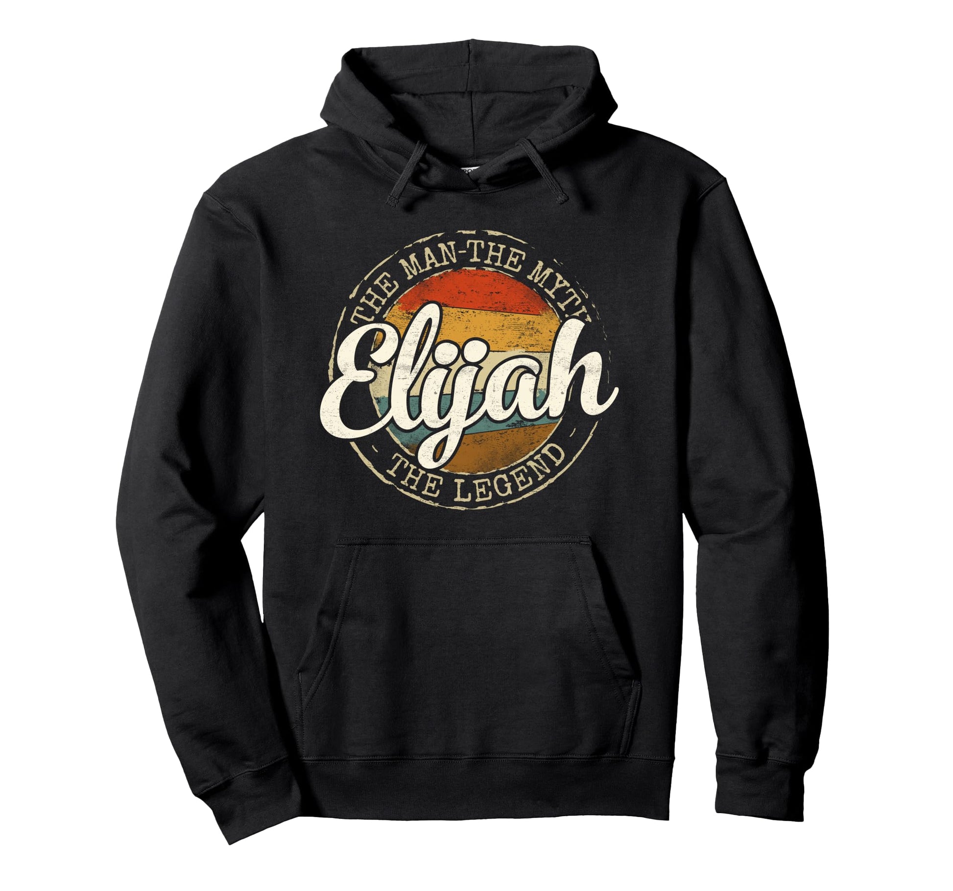Elijah Myth Legend Personalized Name Hoodie - Novelty Apparel for Adults - T-Shirt, Sweatshirt, Hoodie
