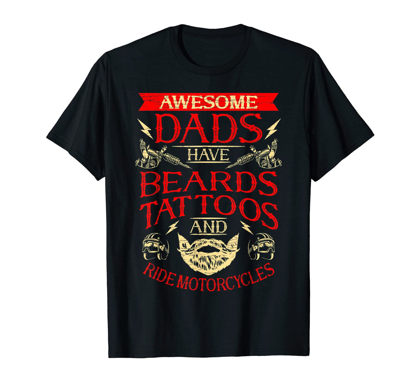Mens Biker Dad Motorcycle T-Shirt - Unique Graphic for Adults - T-Shirt, Sweatshirt, Hoodie