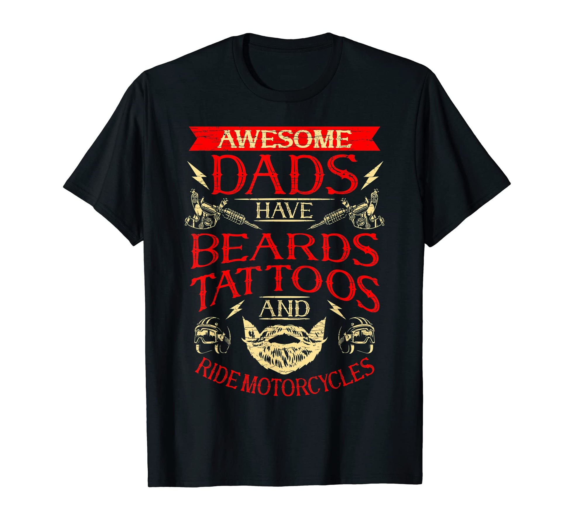 Mens Biker Dad Motorcycle T-Shirt - Unique Graphic for Adults - T-Shirt, Sweatshirt, Hoodie
