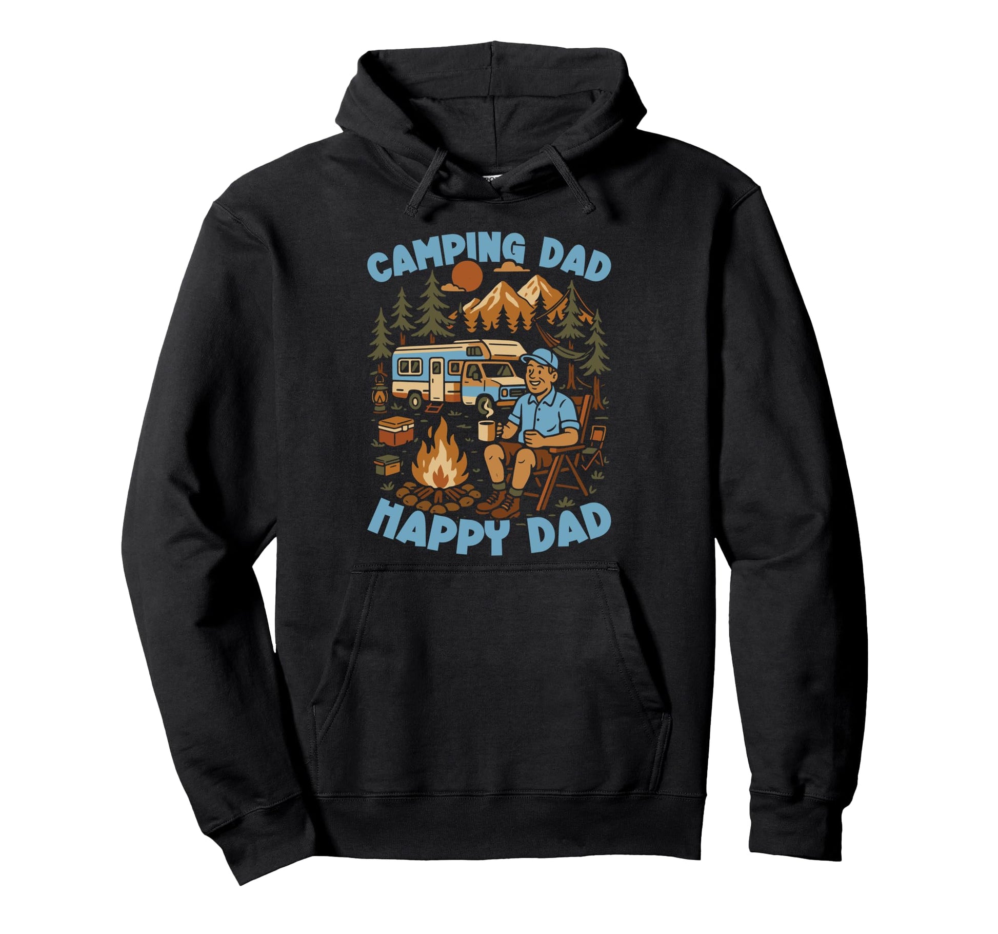 Motorhome Camping Family Camping Dad Hoodie - Fun Novelty Design Unisex - T-Shirt, Sweatshirt, Hoodie