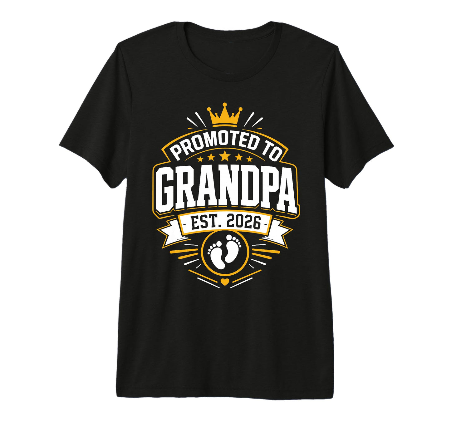 Mens Fathers Day Proudly Promoted To T-Shirt - Graphic Print Unisex - T-Shirt, Sweatshirt, Hoodie
