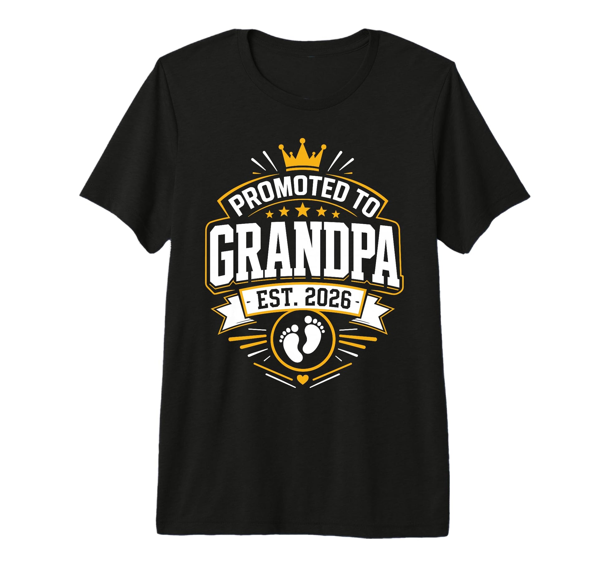 Mens Fathers Day Proudly Promoted To T-Shirt - Graphic Print Unisex - T-Shirt, Sweatshirt, Hoodie