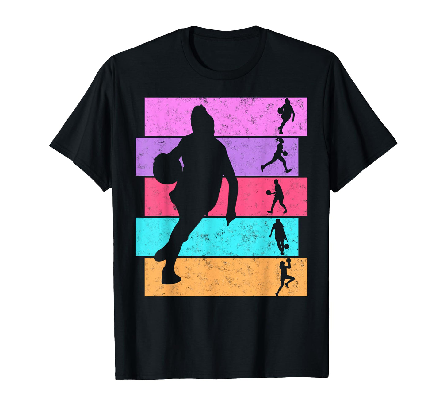 Colorful Basketball Player Slam Dunk T-Shirt - Trendy Graphic Men Women - T-Shirt, Sweatshirt, Hoodie