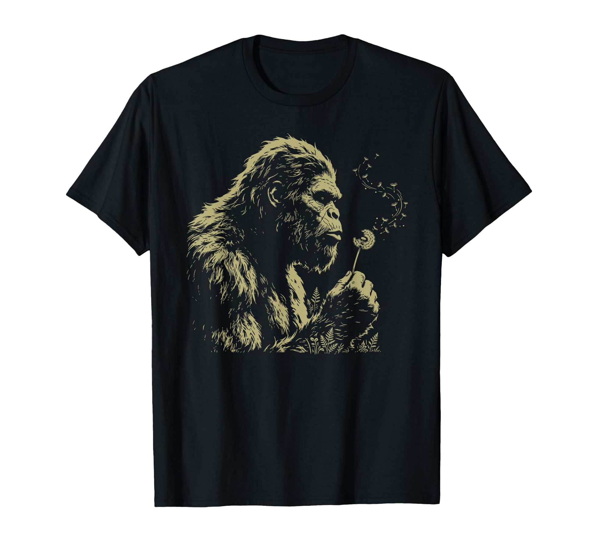 Blowing Wishes Funny Bigfoot Blowing T-Shirt - Unique Graphic for Adults - T-Shirt, Sweatshirt, Hoodie