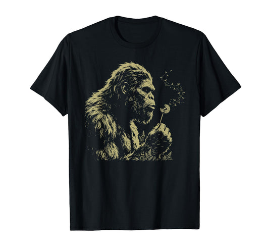 Blowing Wishes Funny Bigfoot Blowing T-Shirt - Unique Graphic for Adults - T-Shirt, Sweatshirt, Hoodie