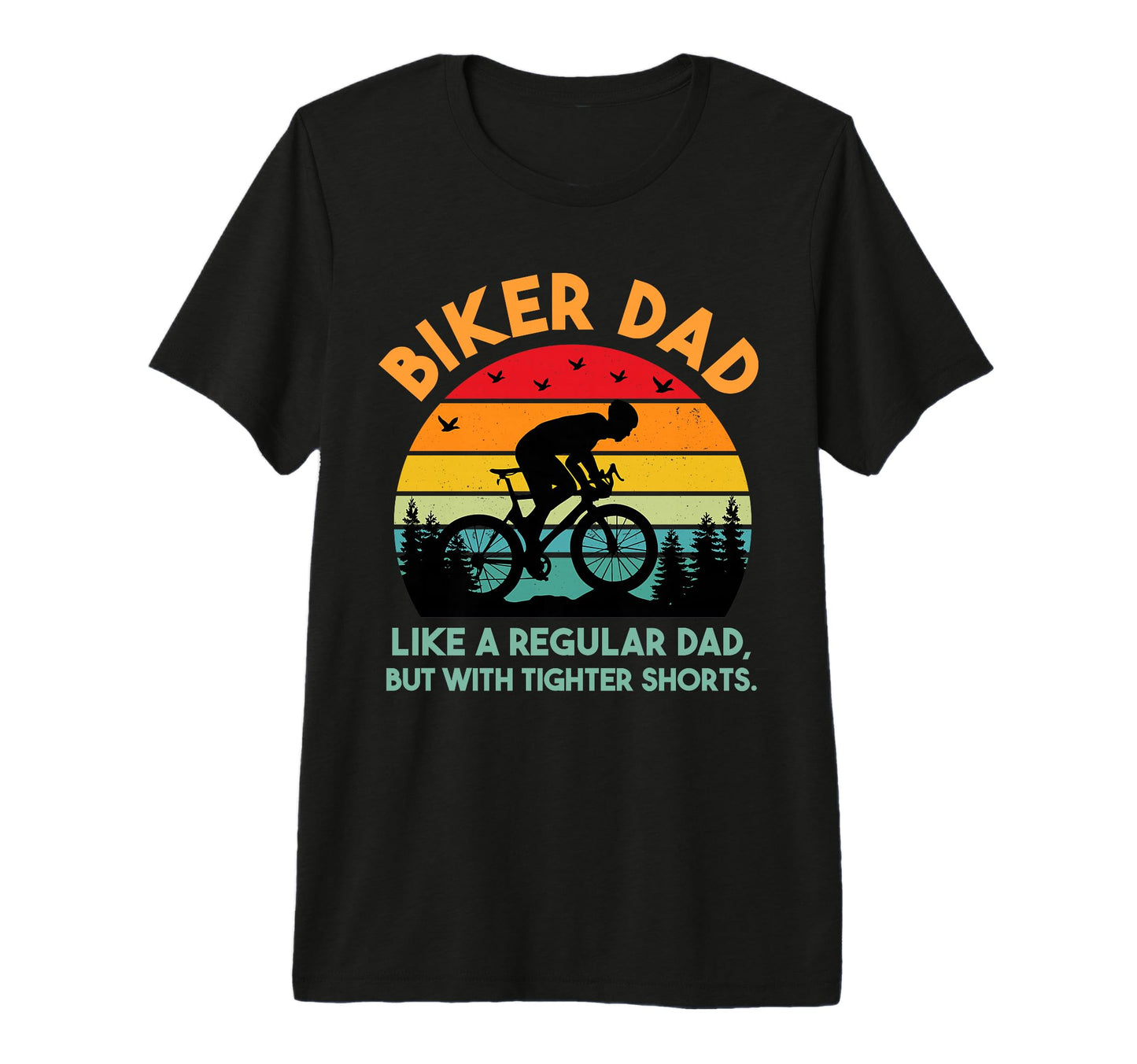 Mens Biker Dad Biker Dad Bike T-Shirt - Casual Everyday Wear for Adults - T-Shirt, Sweatshirt, Hoodie