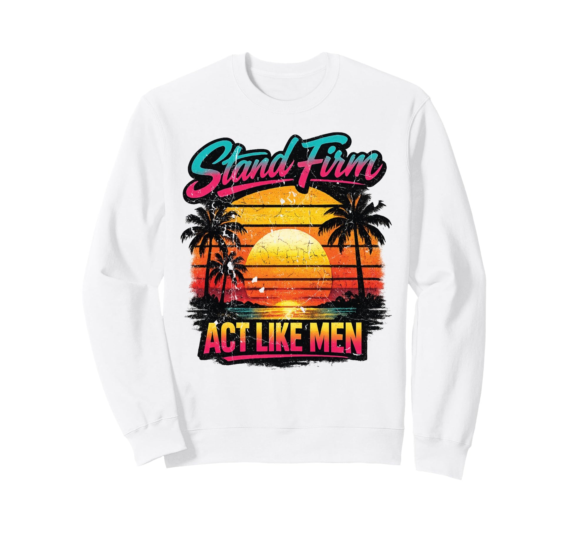 Christian Sunset Stand Firm Sweatshirt - Casual Everyday Wear Men Women - T-Shirt, Sweatshirt, Hoodie