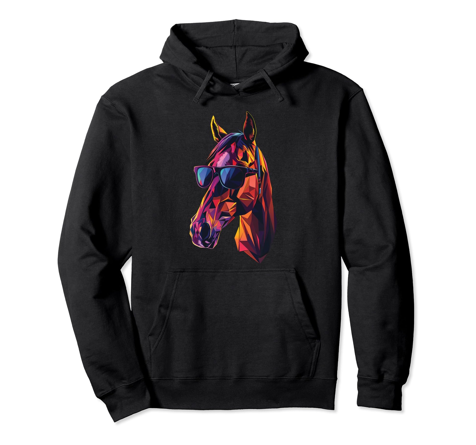 Horse Dad Mom Sunglasses Holsteiner Horse Hoodie - Trendy Graphic Men Women - T-Shirt, Sweatshirt, Hoodie