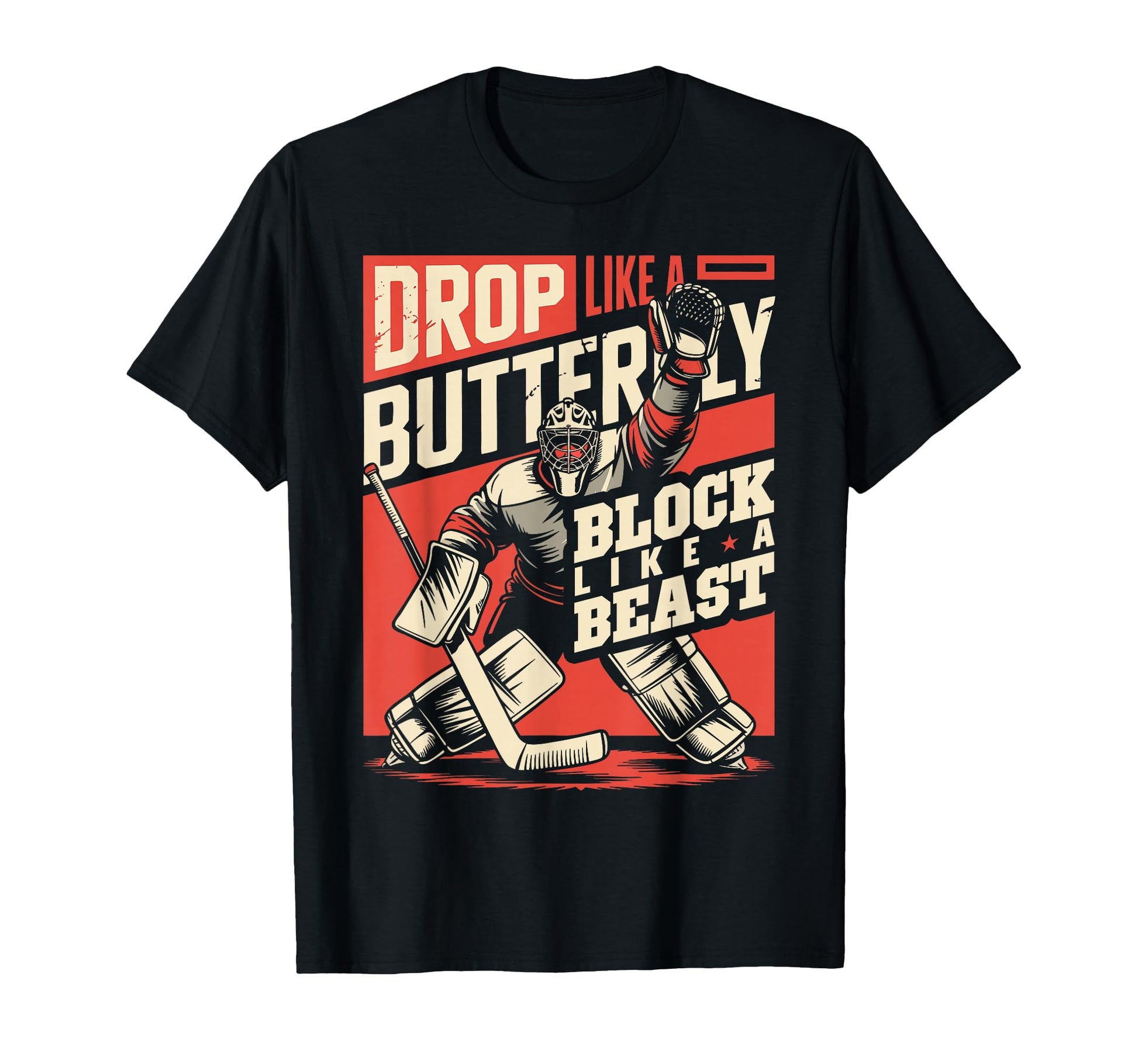 Ice Hockey Goalkeeper Ice Hockey Goalie T-Shirt - Unique Graphic for Adults - T-Shirt, Sweatshirt, Hoodie