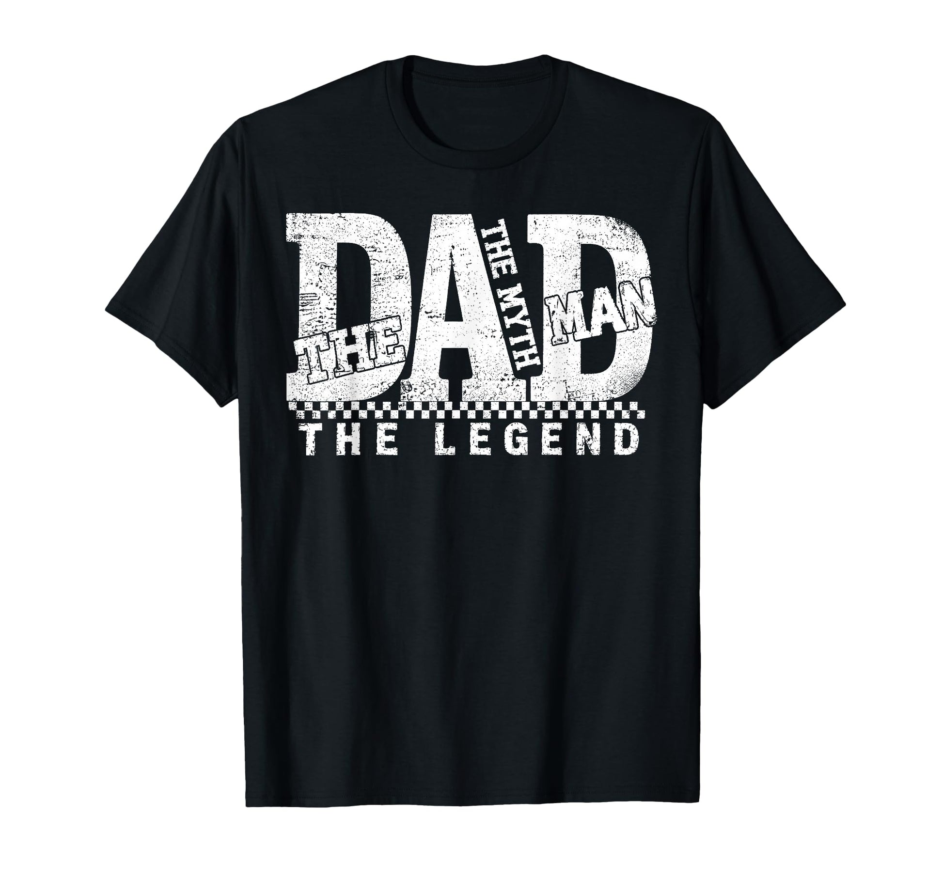 Dad Myth Legend Funny Fathers Day Mens T-Shirt - Minimalist Print Men Women - T-Shirt, Sweatshirt, Hoodie
