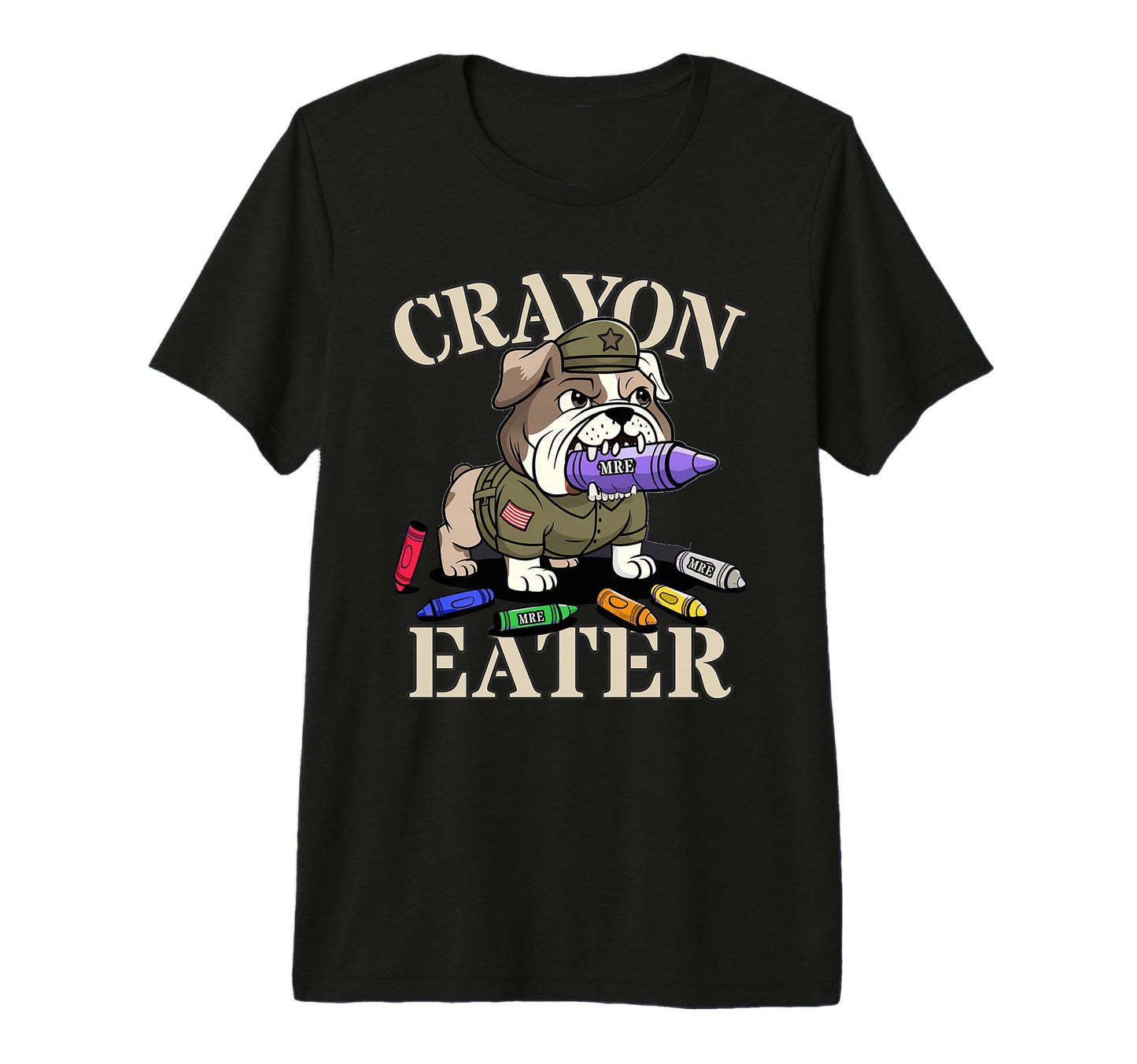 Sarcastic Crayon Eater Armed Forces T-Shirt - Unique Graphic for Adults - T-Shirt, Sweatshirt, Hoodie