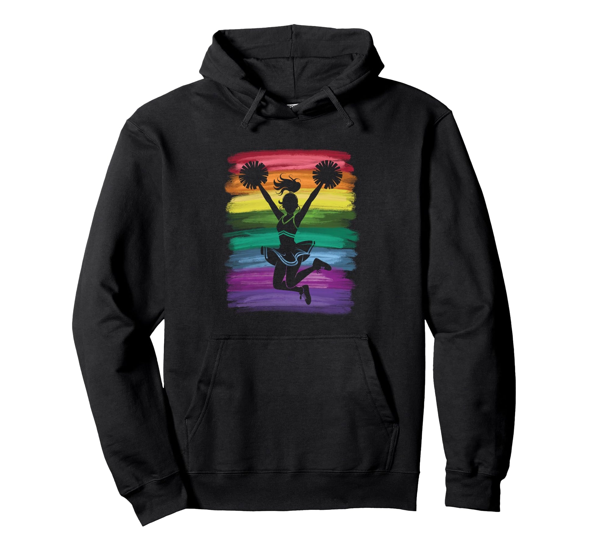 Cheerleader Cheer Mom Love Hoodie - Aesthetic Graphic Men Women - T-Shirt, Sweatshirt, Hoodie