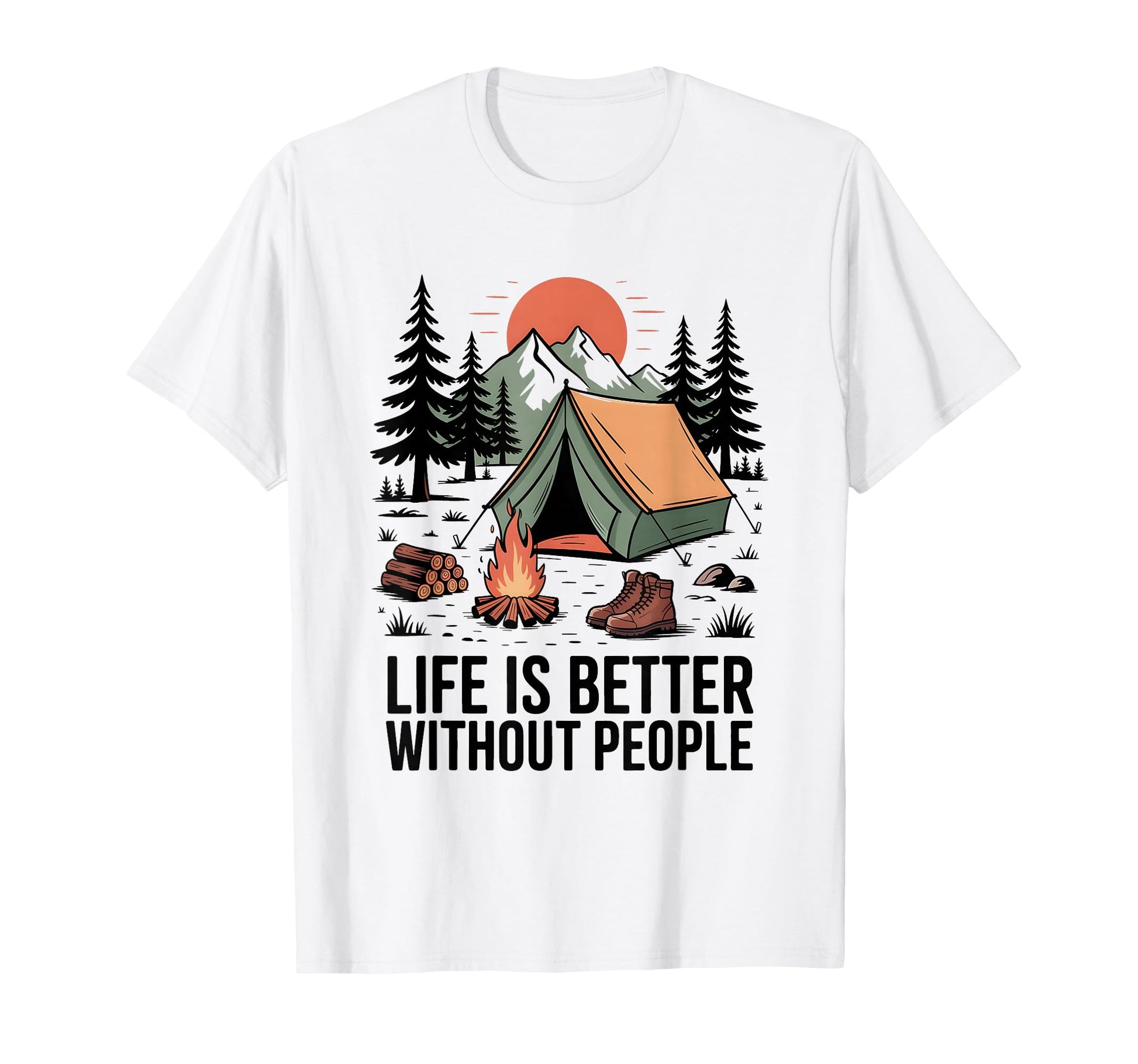 Funny Hiker Hikers Hiking Walking T-Shirt - Fun Novelty Design Men Women - T-Shirt, Sweatshirt, Hoodie