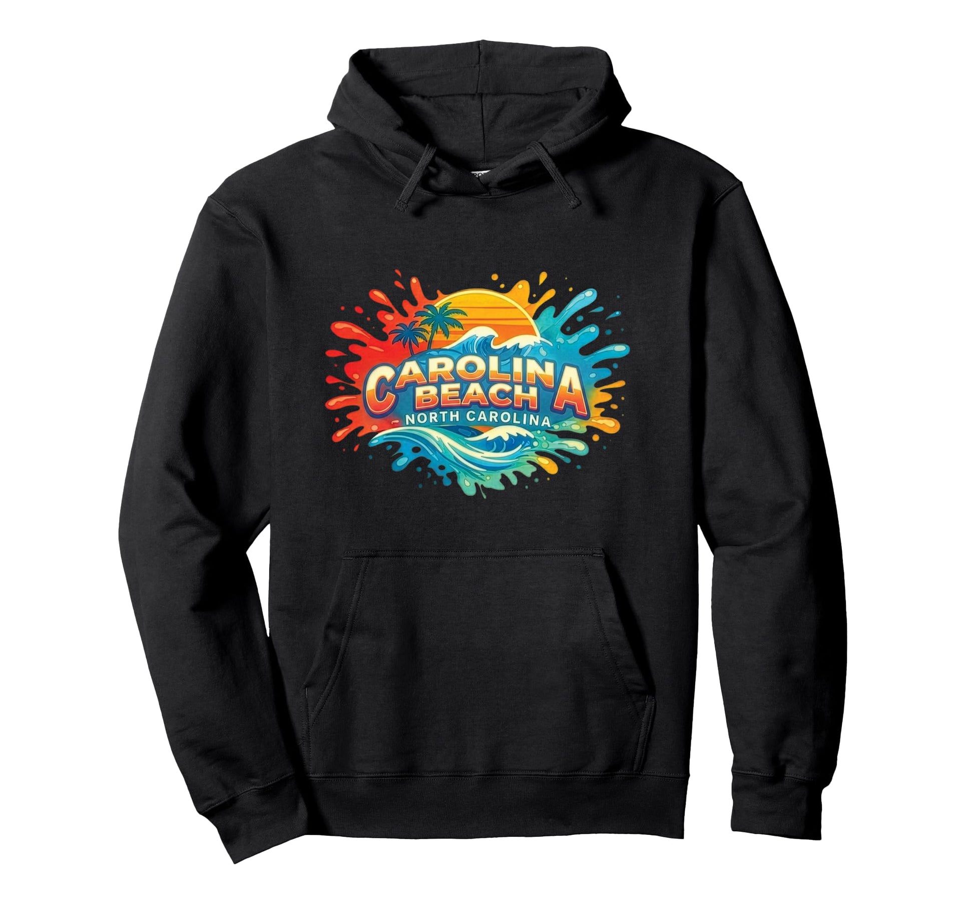 Carolina Beach North Carolina Sand Hoodie - Streetwear Style for Adults - T-Shirt, Sweatshirt, Hoodie