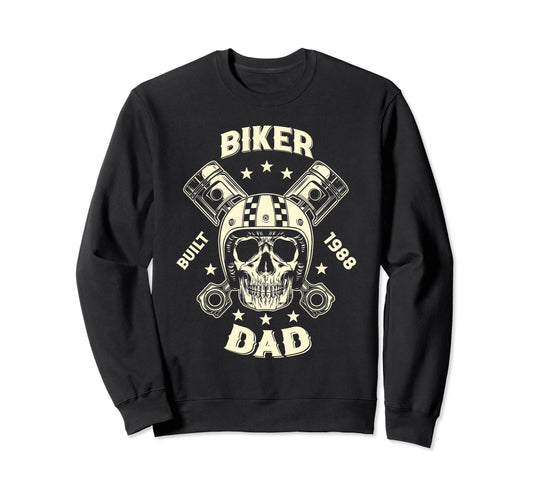 35Th Birthday Motorcycle Biker Dad Sweatshirt - Streetwear Style Men Women - T-Shirt, Sweatshirt, Hoodie