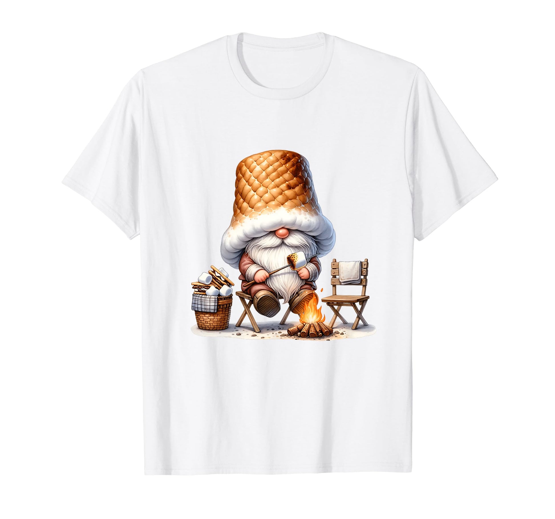 Retired Dad Gnome Grandpa Life Smores T-Shirt - Novelty Apparel for Adults - T-Shirt, Sweatshirt, Hoodie