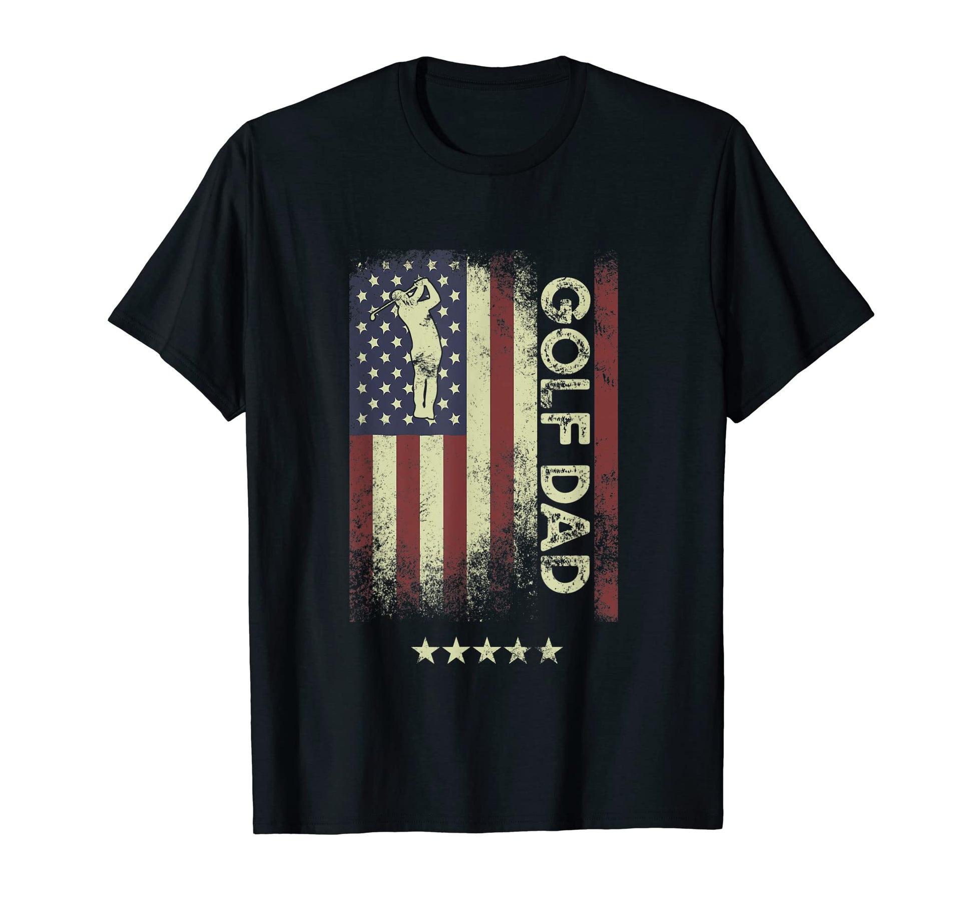 Usa American Flag Golf Dad T-Shirt - Novelty Apparel Unisex - T-Shirt, Sweatshirt, Hoodie
