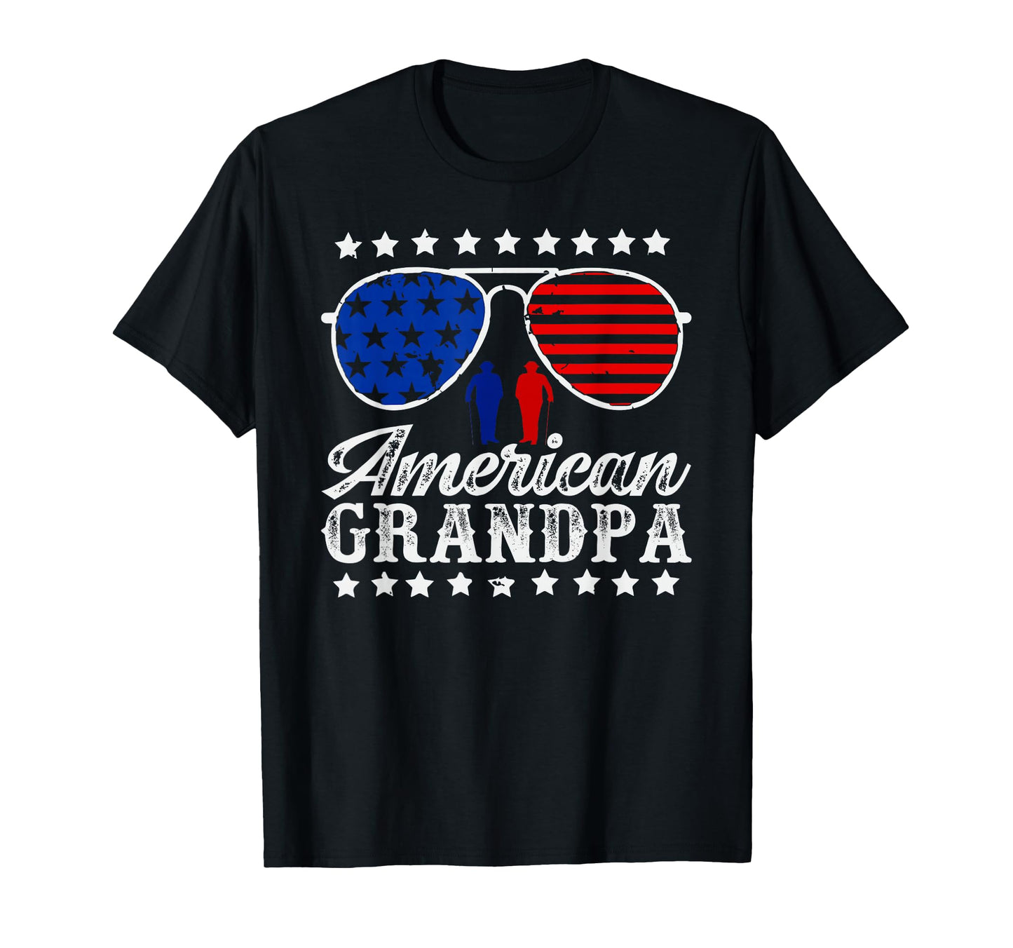 American Flag Promoted To Grandpa T-Shirt - Casual Everyday Wear Unisex - T-Shirt, Sweatshirt, Hoodie