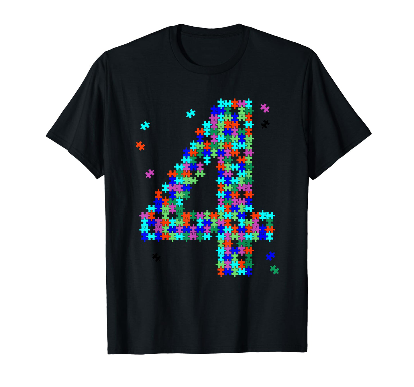 Funny 4Th Birthday Gift 4 Years Old Puzzler T-Shirt - Unique Graphic Unisex - T-Shirt, Sweatshirt, Hoodie