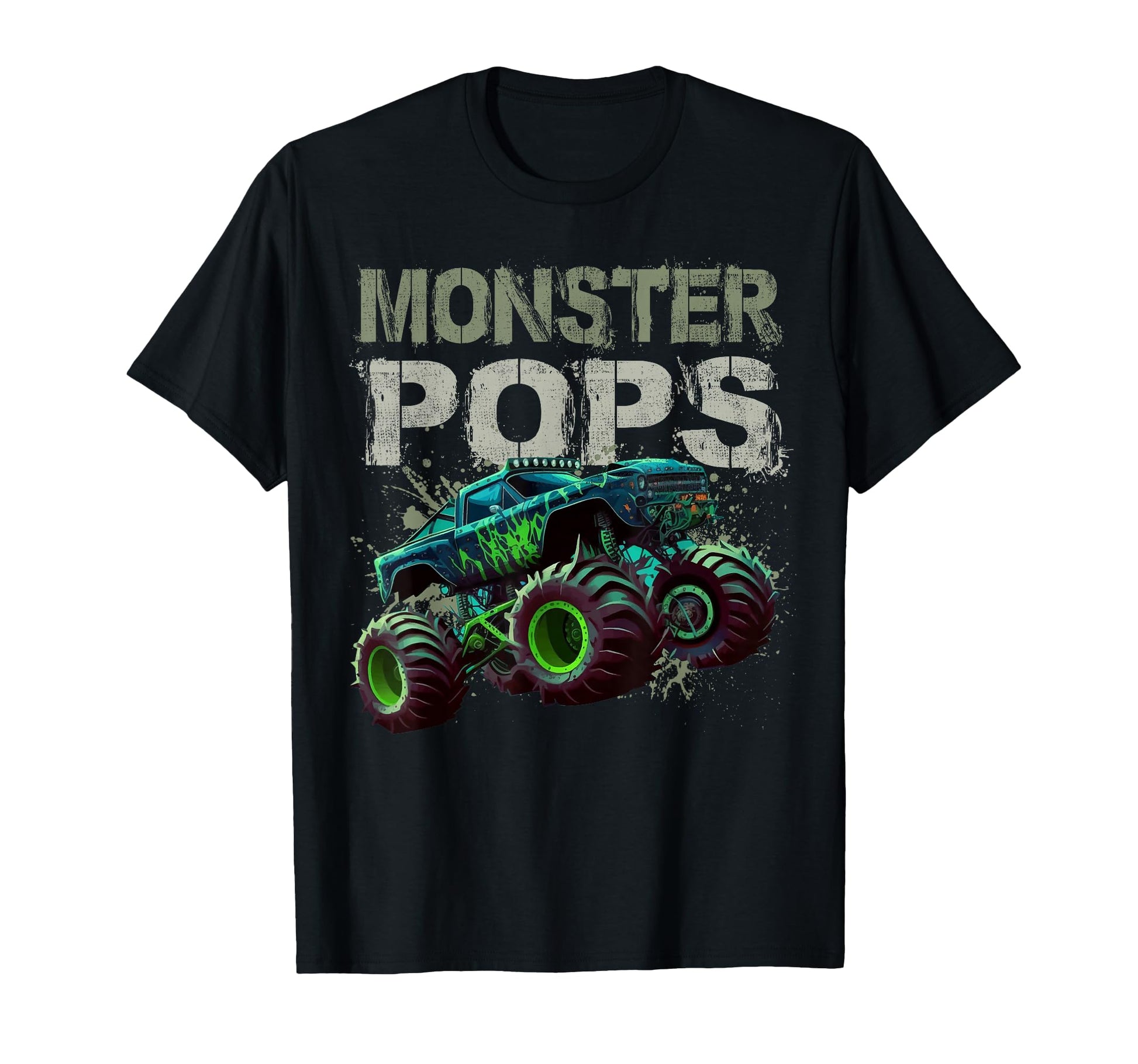 Monster Truck Pops Family Matching T-Shirt - Minimalist Print Unisex - T-Shirt, Sweatshirt, Hoodie
