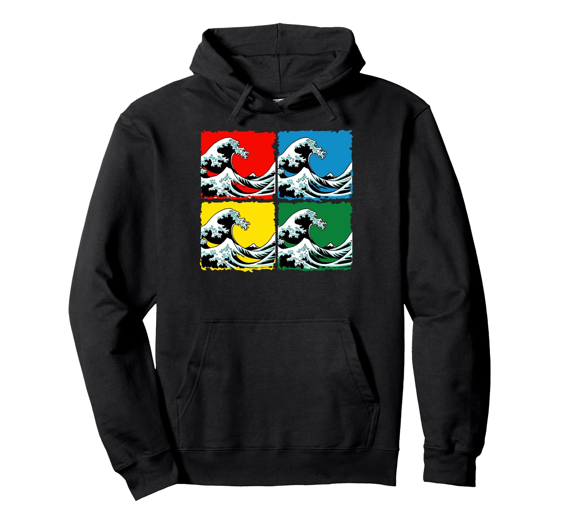 Great Wave Kanagawa 80S 90S Hoodie - Casual Everyday Wear Men Women - T-Shirt, Sweatshirt, Hoodie