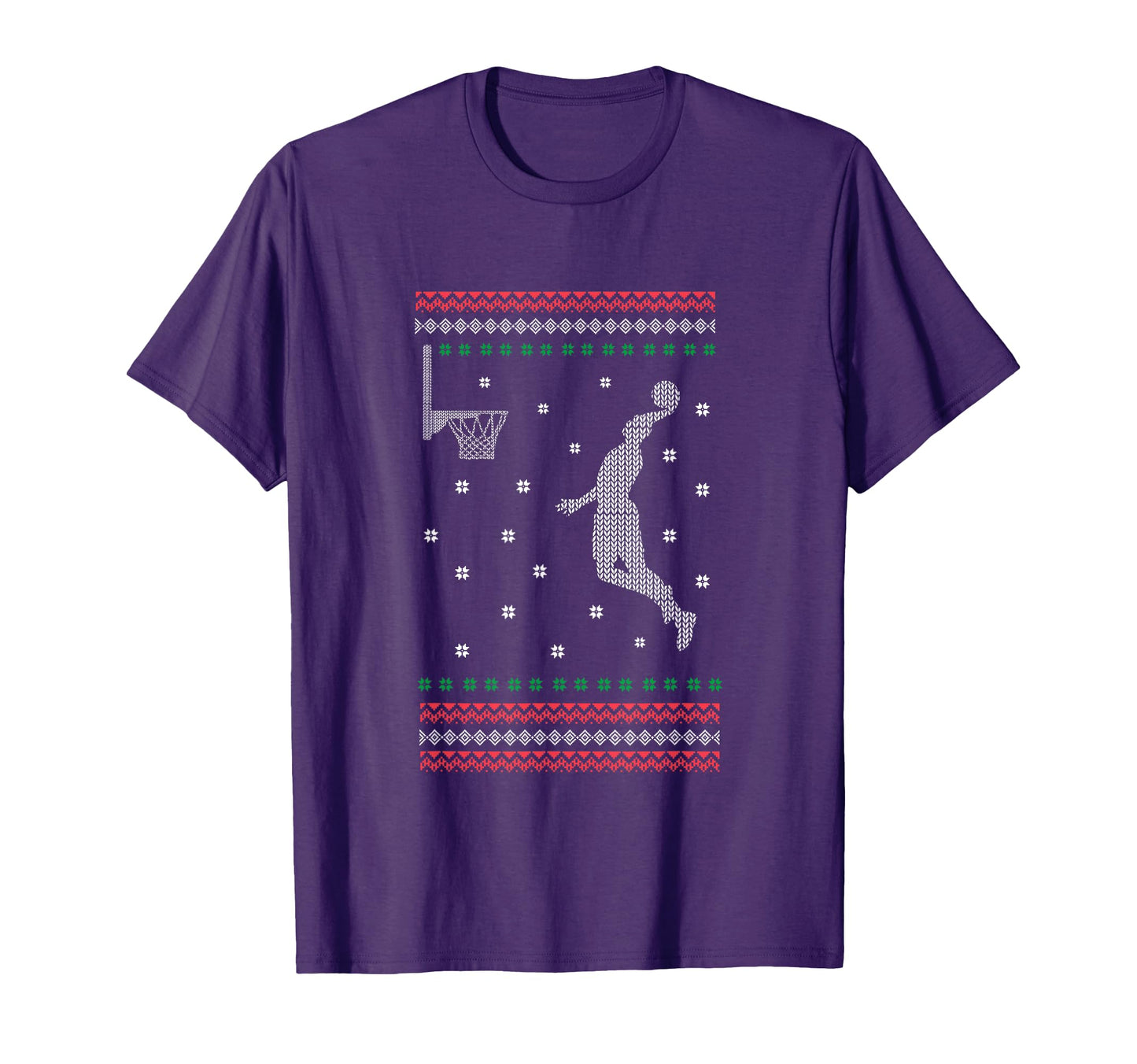 Basketball Dunking Sport Ugly X Mas T-Shirt - Graphic Print Men Women - T-Shirt, Sweatshirt, Hoodie