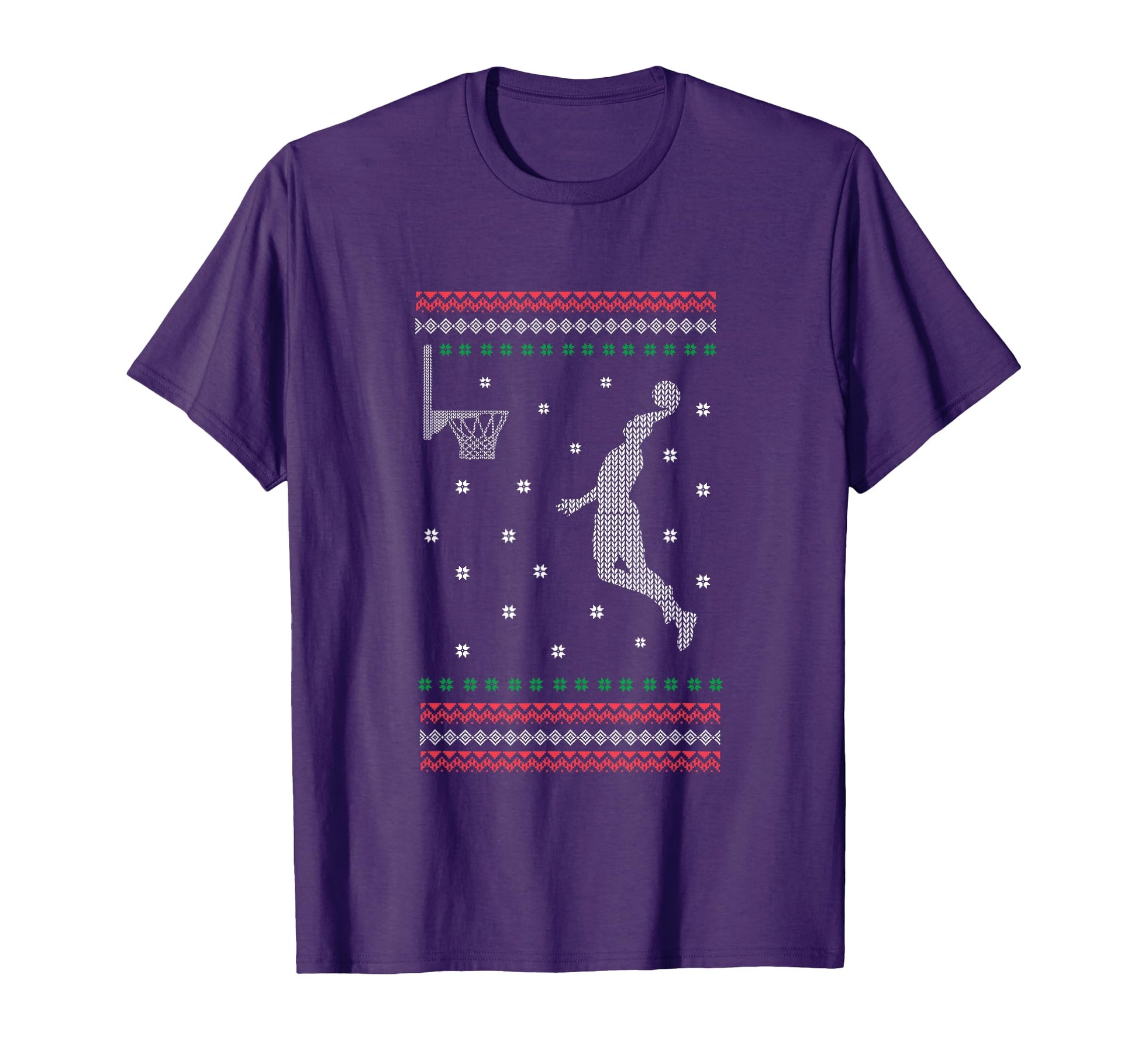 Basketball Dunking Sport Ugly X Mas T-Shirt - Graphic Print Men Women - T-Shirt, Sweatshirt, Hoodie