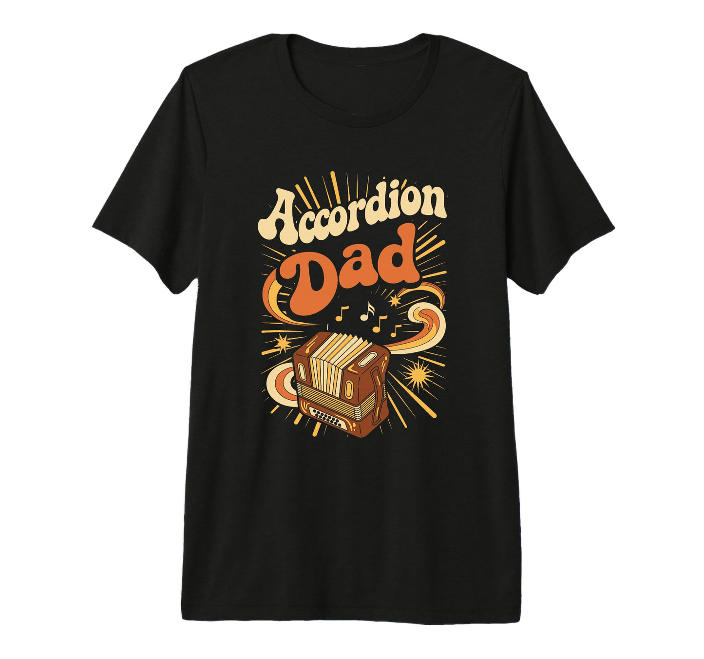 Mens Accordion Dad Polka Music Lover T-Shirt - Novelty Apparel for Adults - T-Shirt, Sweatshirt, Hoodie