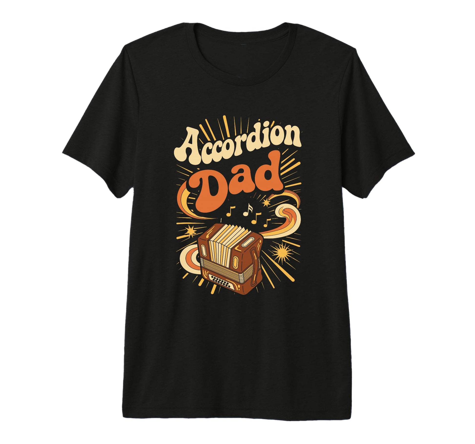 Mens Accordion Dad Polka Music Lover T-Shirt - Novelty Apparel for Adults - T-Shirt, Sweatshirt, Hoodie