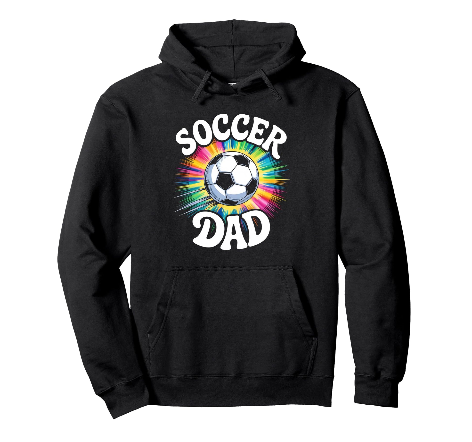 Soccer Dad Tie Dye Spirit Family Pride Hoodie - Unique Graphic Men Women - T-Shirt, Sweatshirt, Hoodie