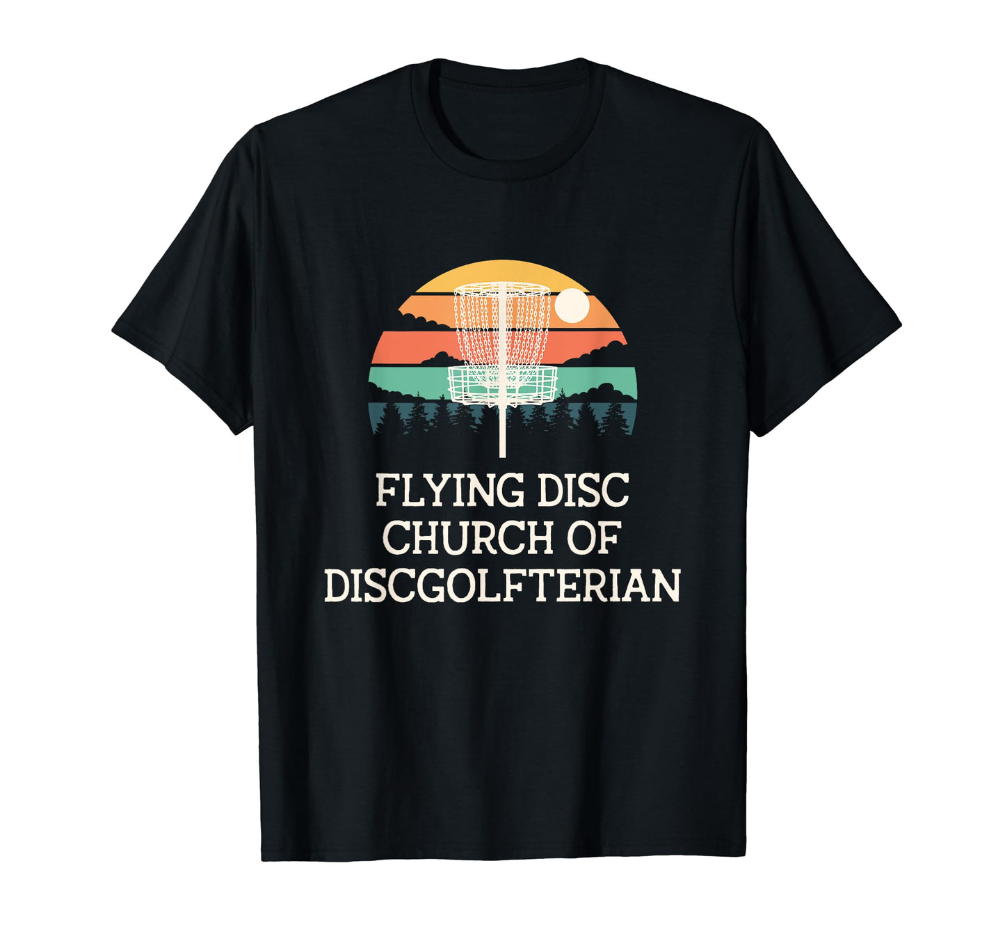 Flying Disc Church Funny Disc Golf T-Shirt - Custom Art Print for Adults - T-Shirt, Sweatshirt, Hoodie