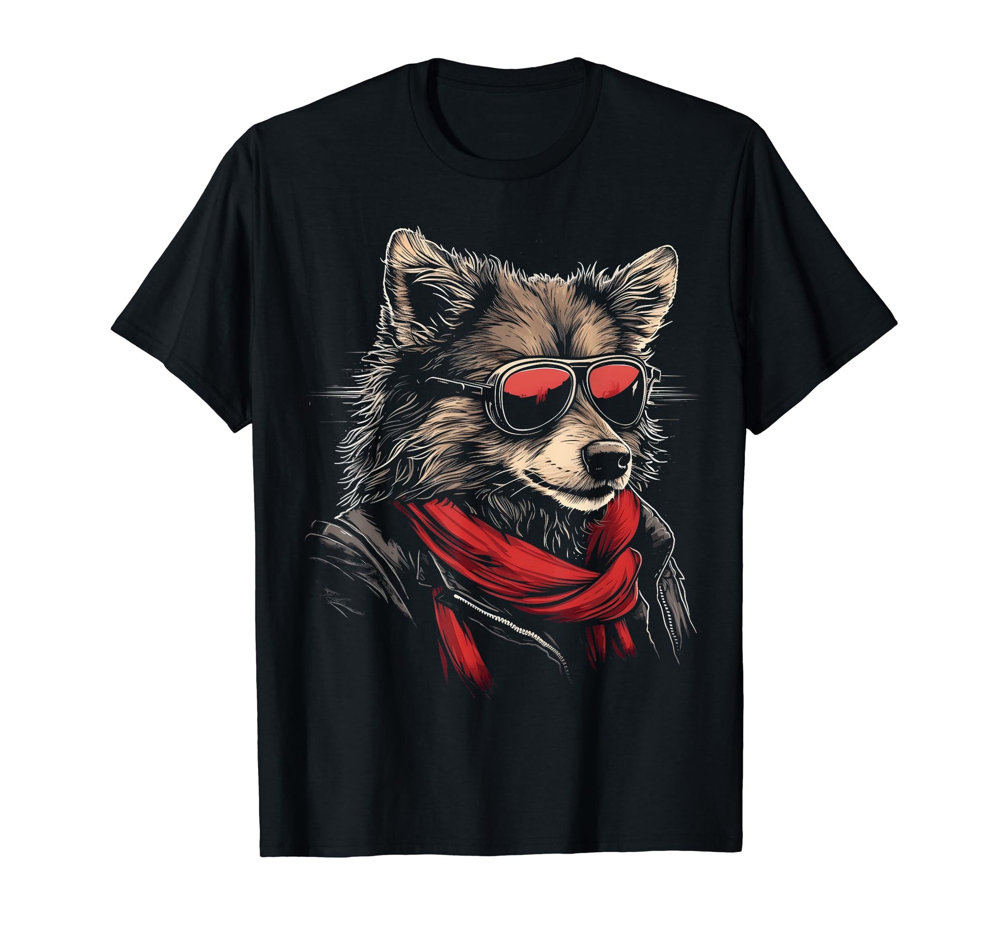 Motorcycle Dad Biker Dog Shetland Sheepdog T-Shirt - Unique Graphic Unisex - T-Shirt, Sweatshirt, Hoodie
